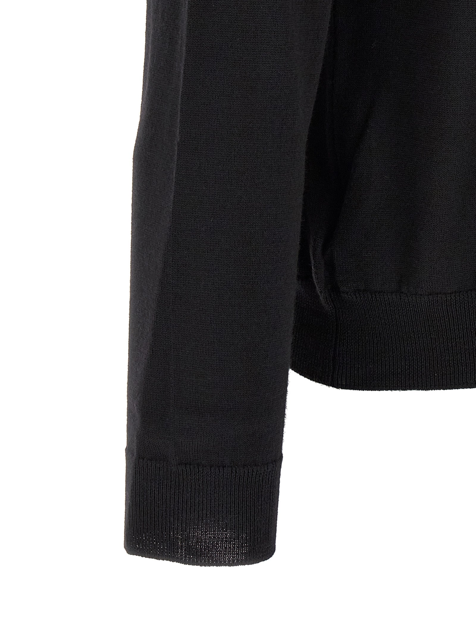 ZANONE Black Virgin Wool Cardigan
