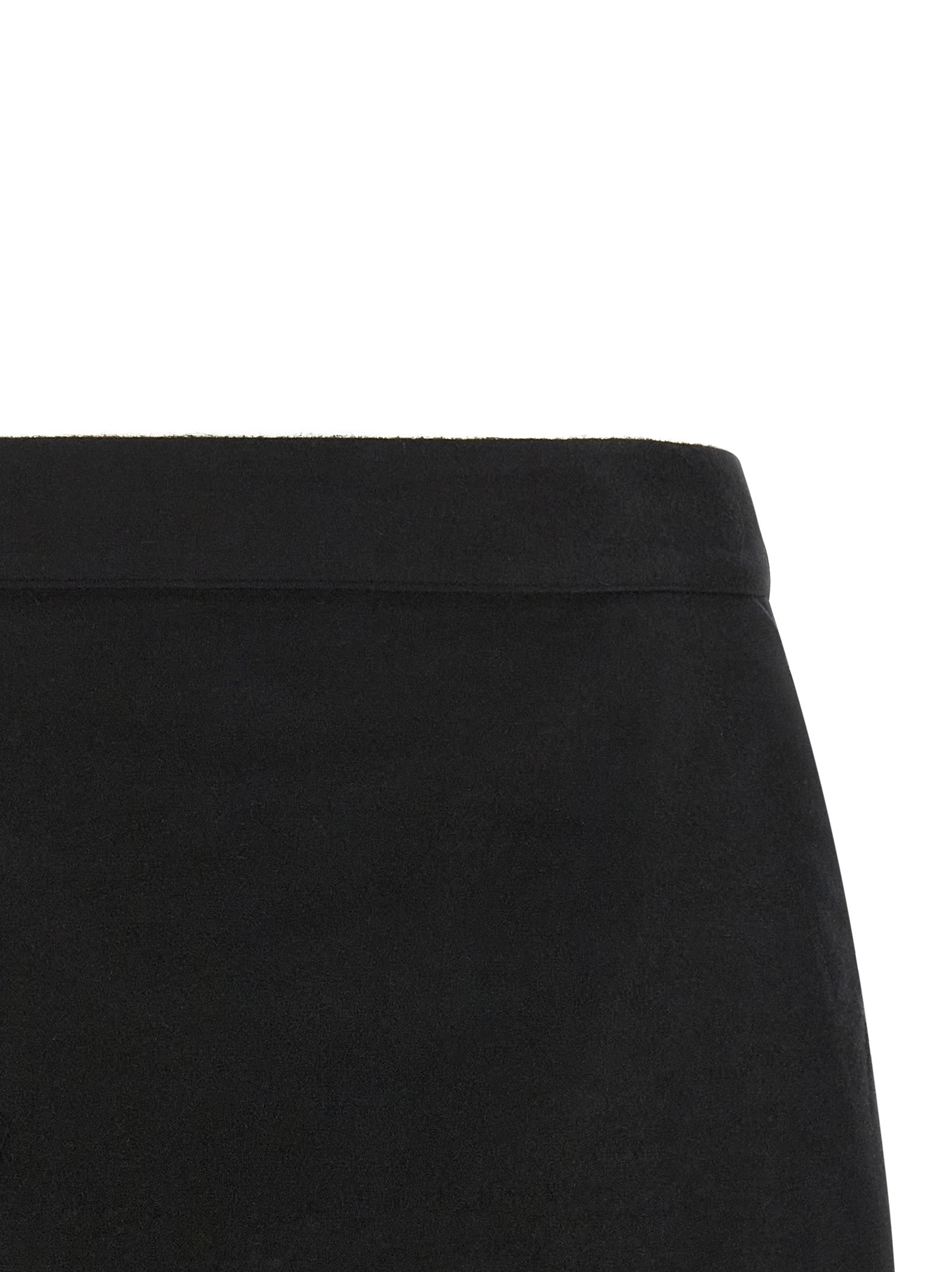Rick Owens Black Ramie Long Skirt