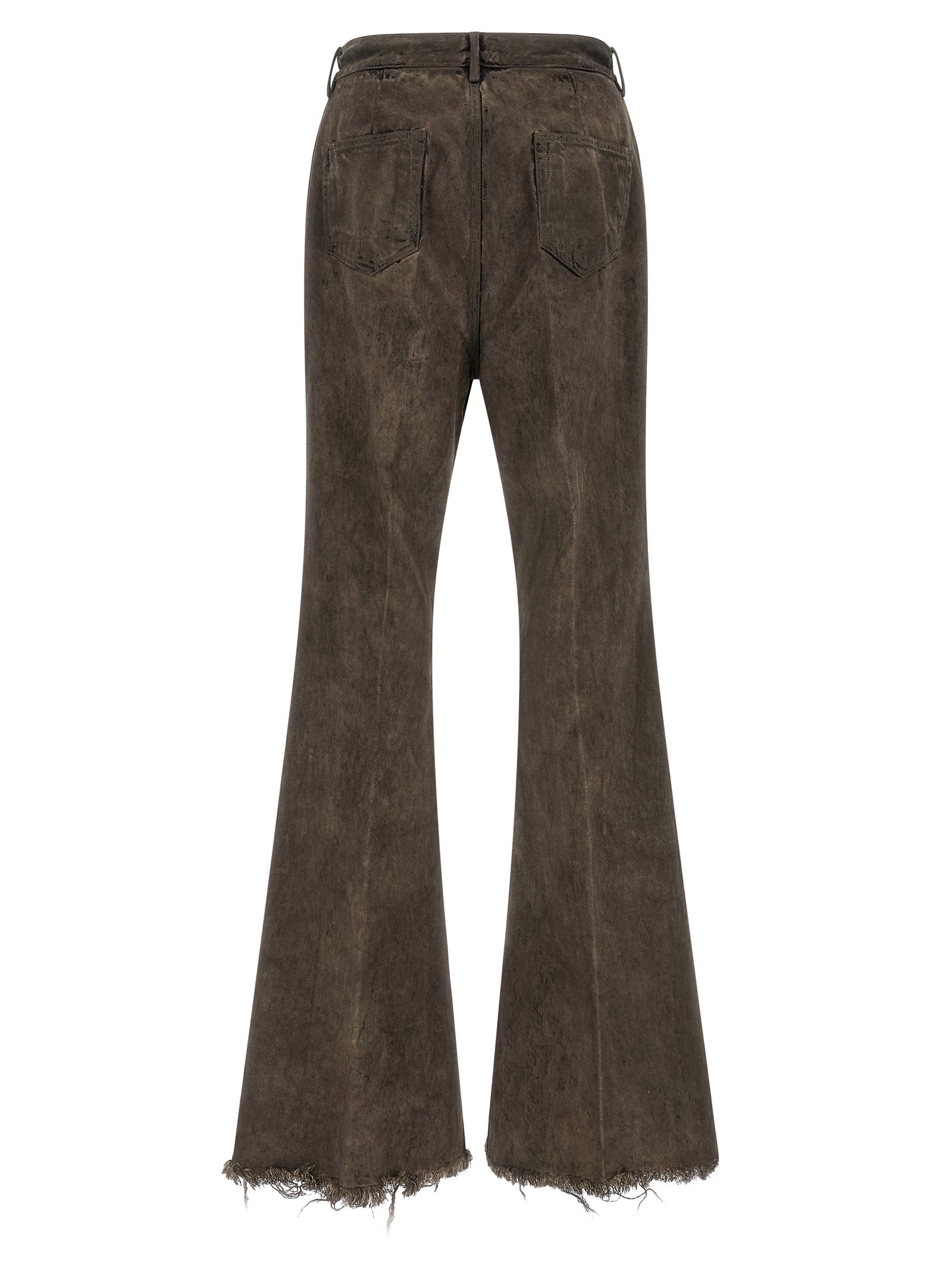 Rick Owens Gray Cotton Bootcut Jeans