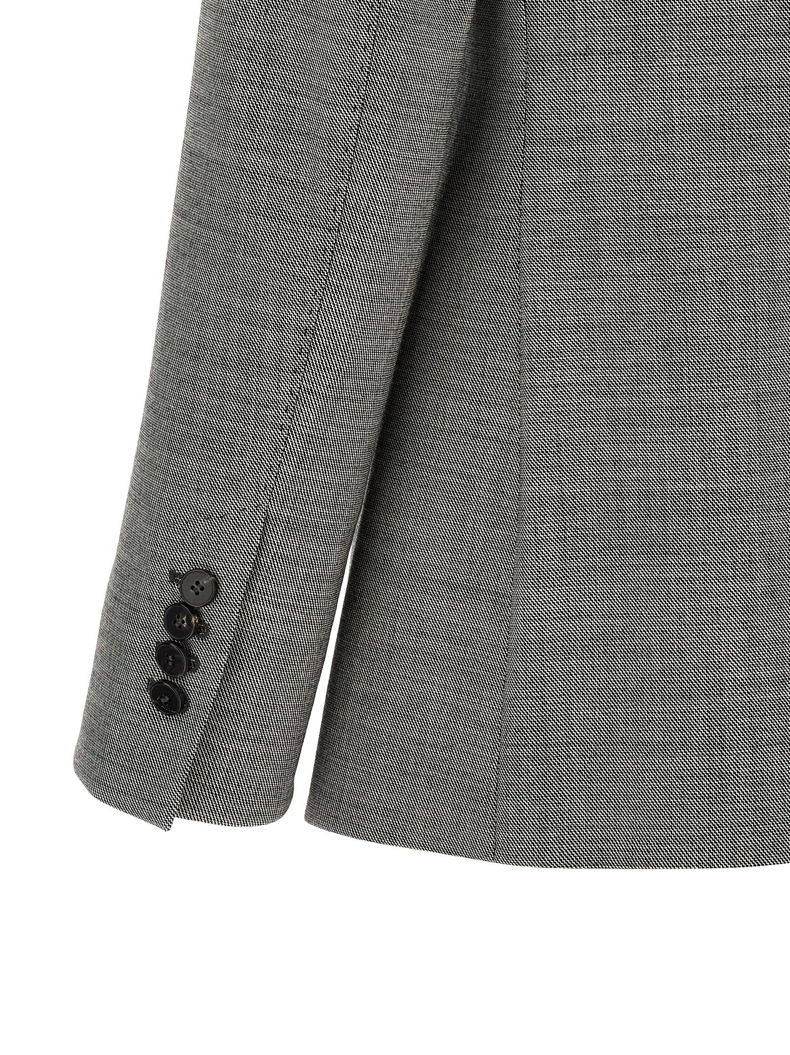 Alberto Biani Gray Wool Blazer