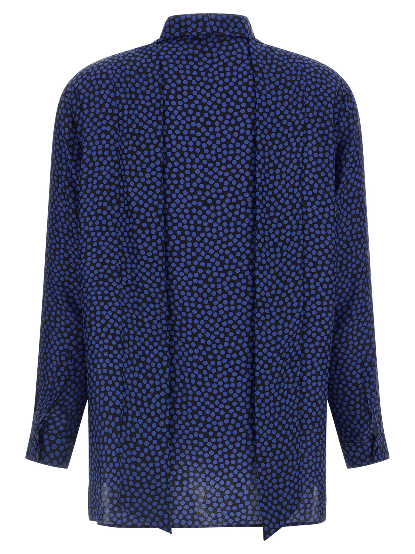 Gianluca Capannolo Blue Silk Blouse