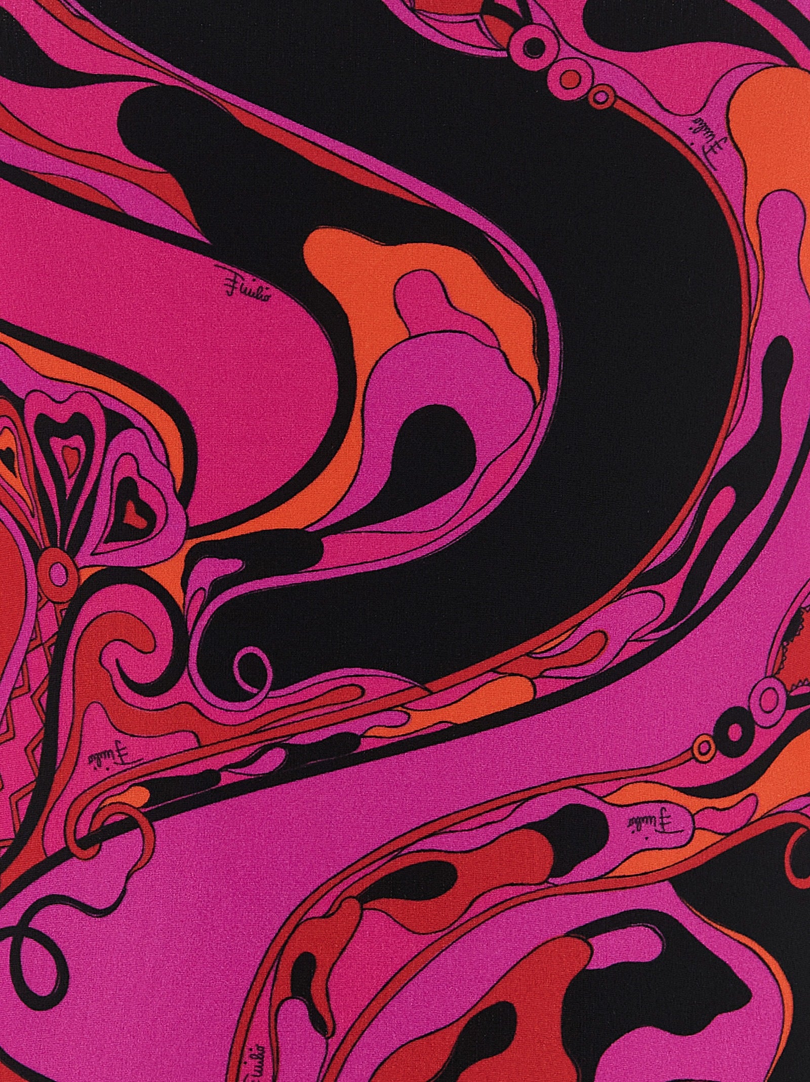 Emilio Pucci Fuchsia Polyamide One-Piece Swimsuit