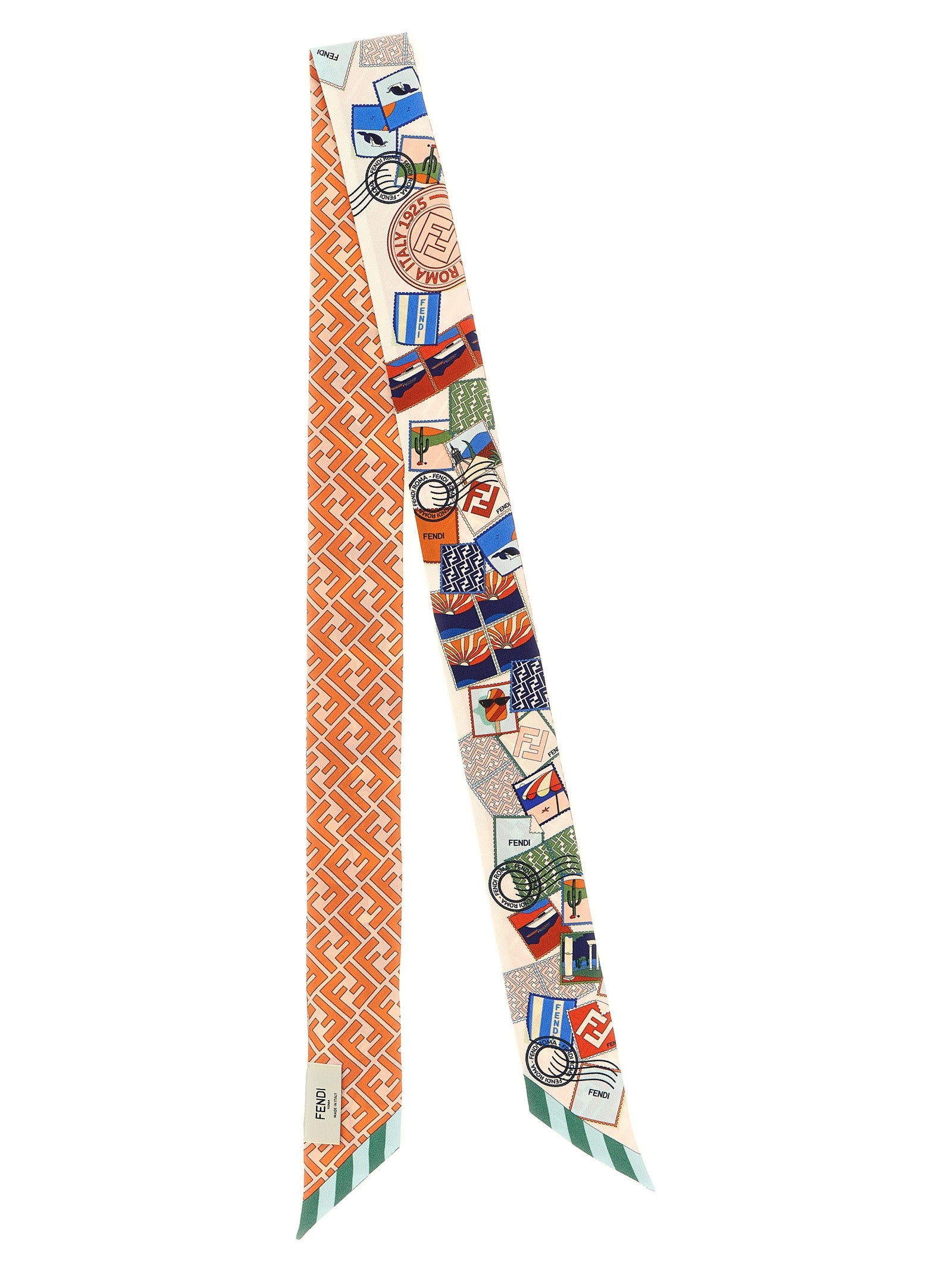 Fendi Multicolor Silk Hairband