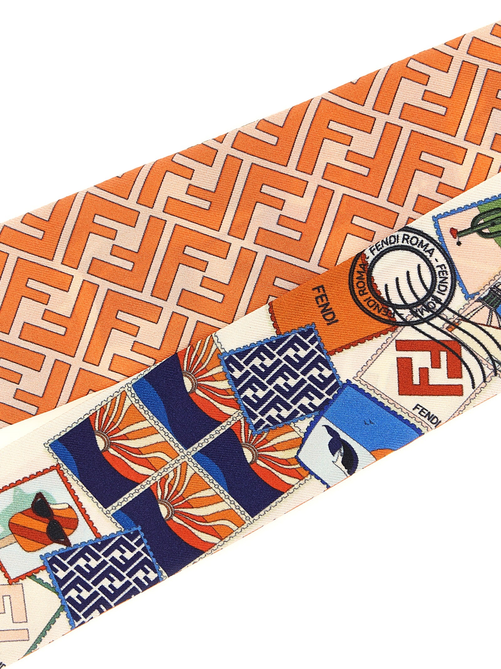 Fendi Multicolor Silk Hairband