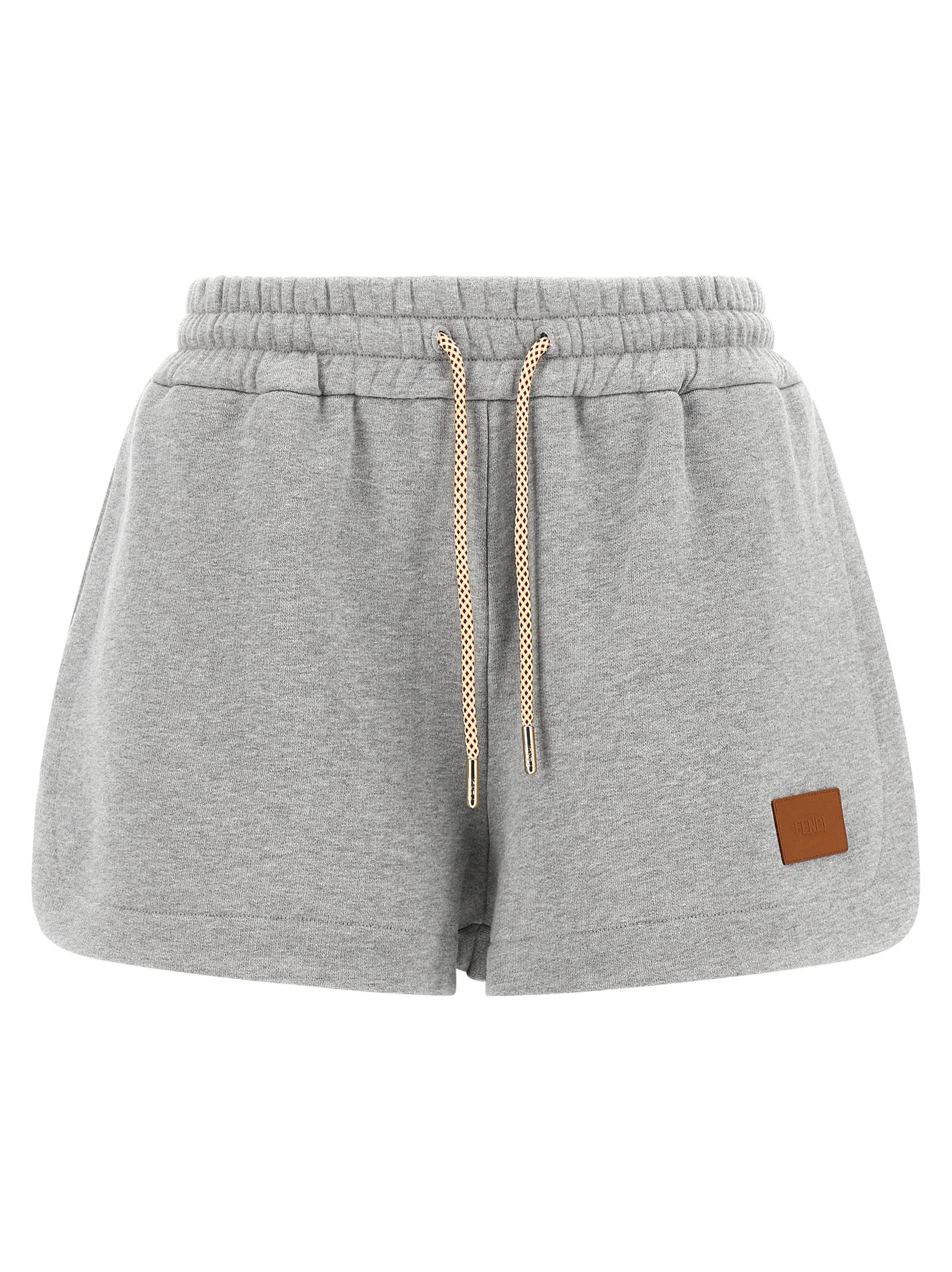 Fendi Gray Cotton Bermuda Shorts
