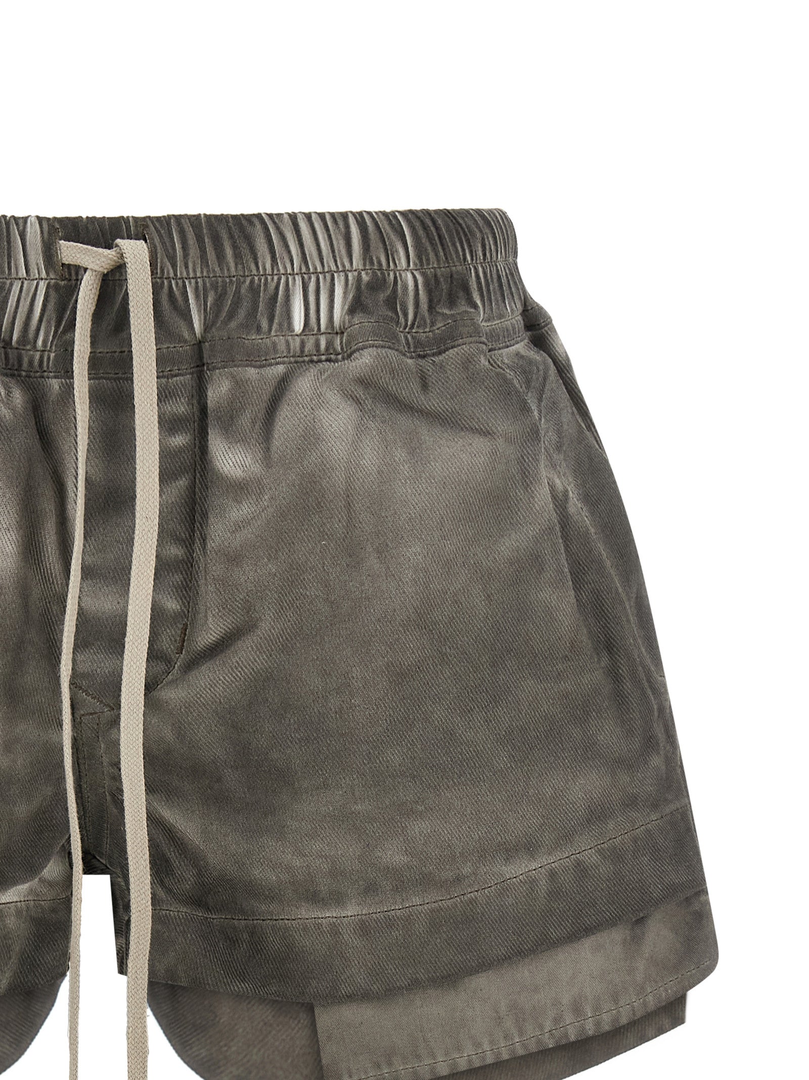 DRKSHDW Gray Cotton Bermuda Shorts