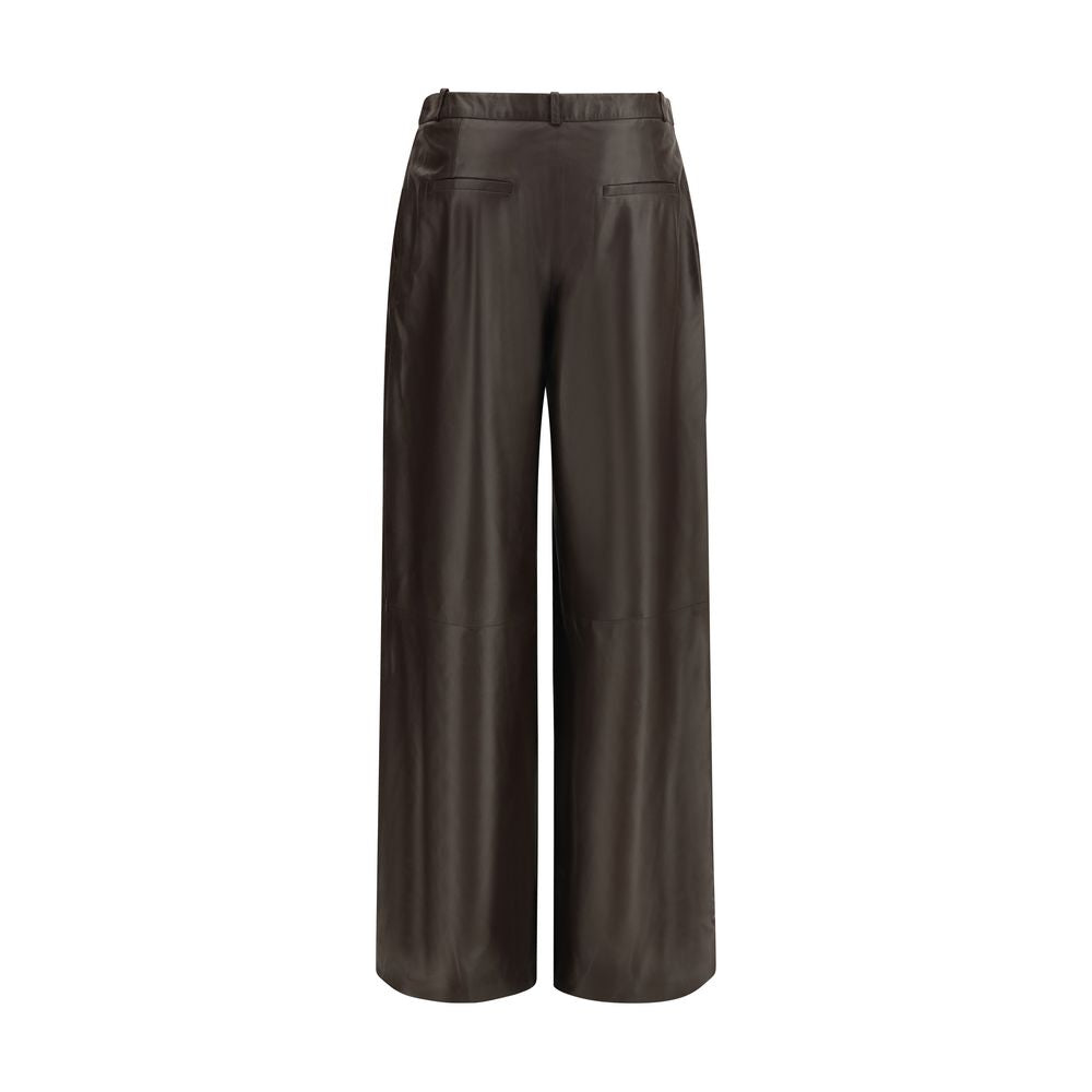 Arma Brown Leather Pants