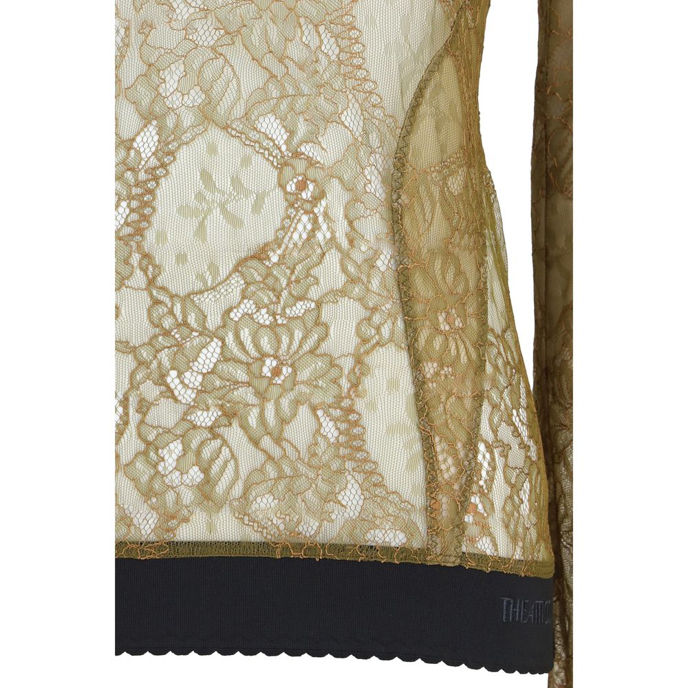 The Attico Bicolor Polyamide Blouse