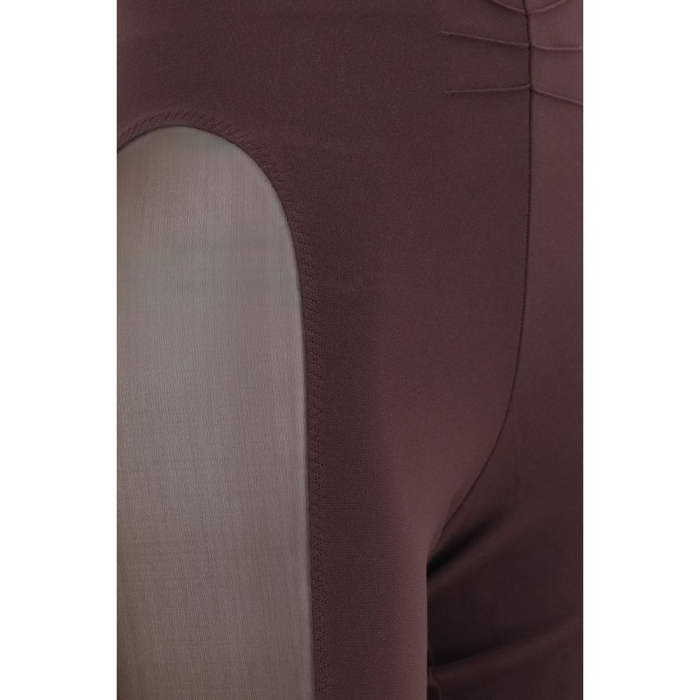 The Attico Purple Viscose Leggings