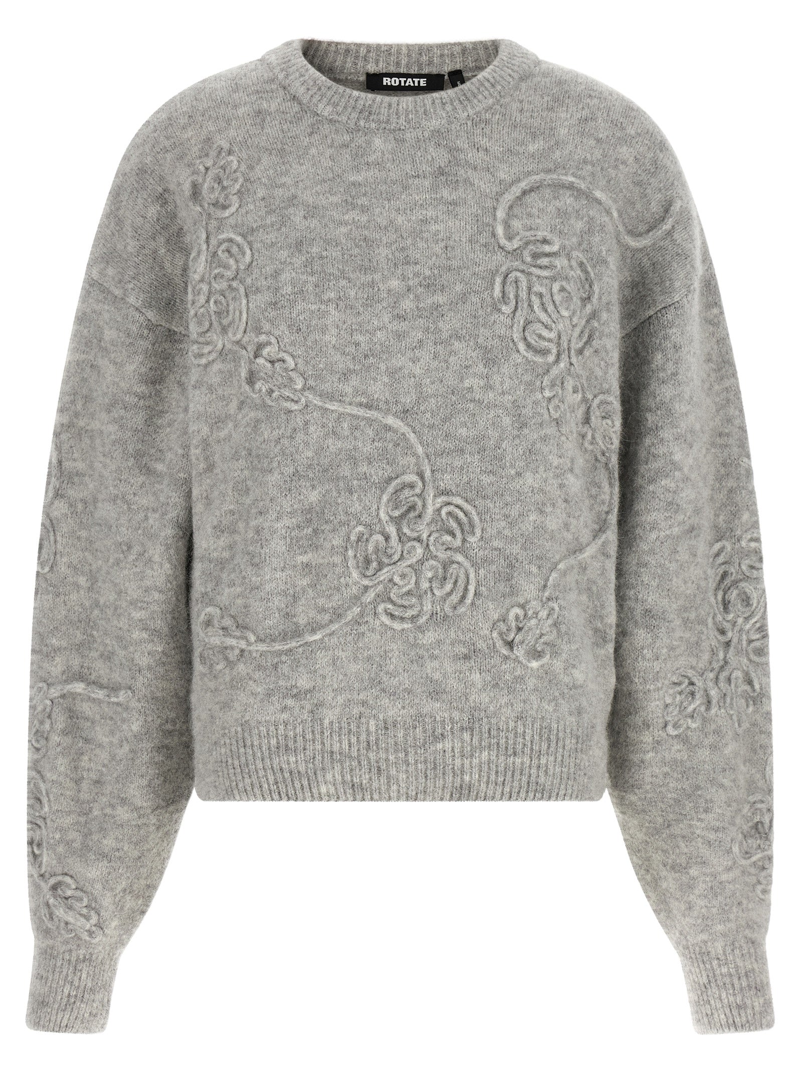 ROTATE BIRGER CHRISTENSEN Gray Wool Cardigan
