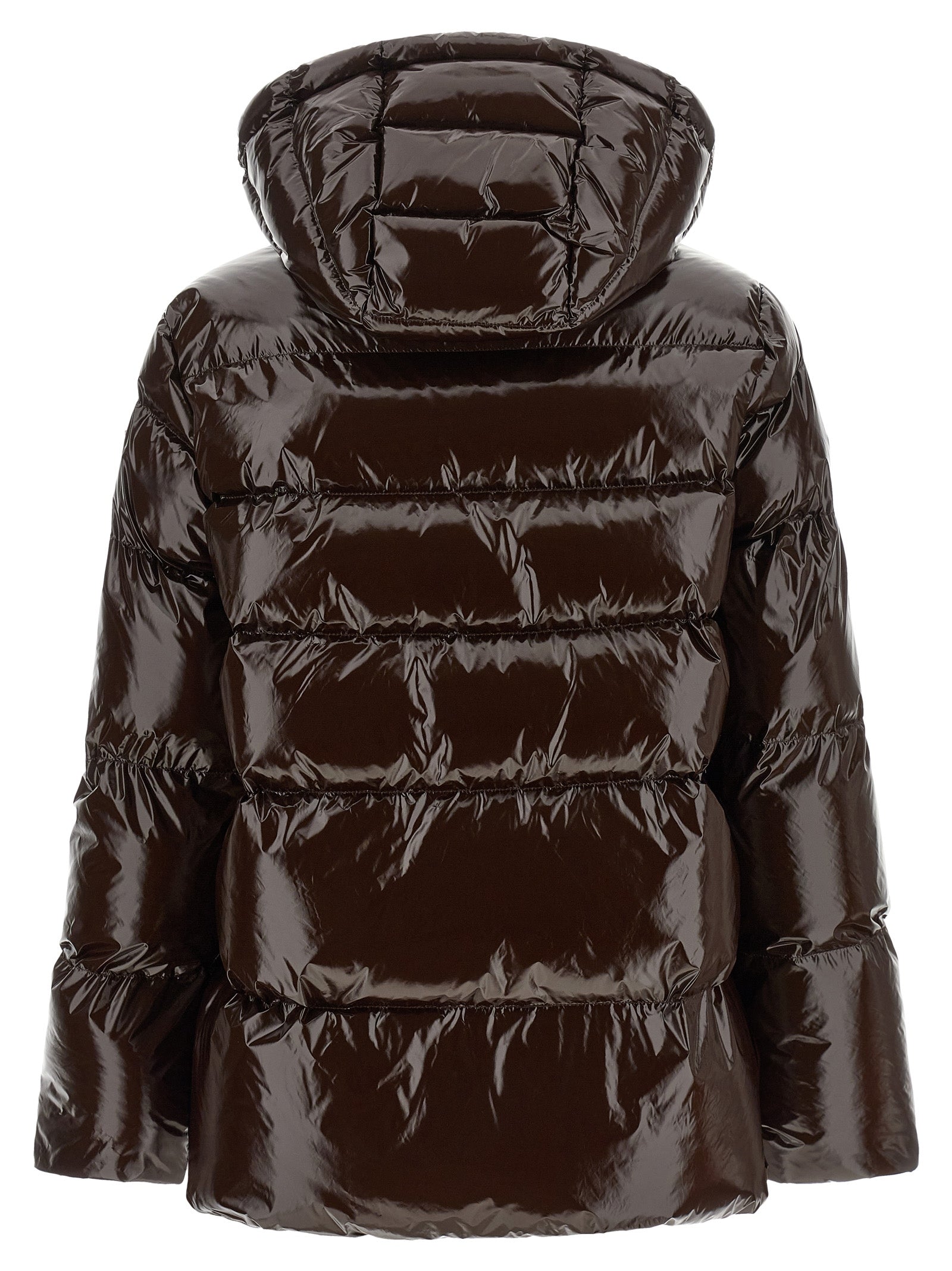 PINKO Brown Polyamide Full-Length Jacket