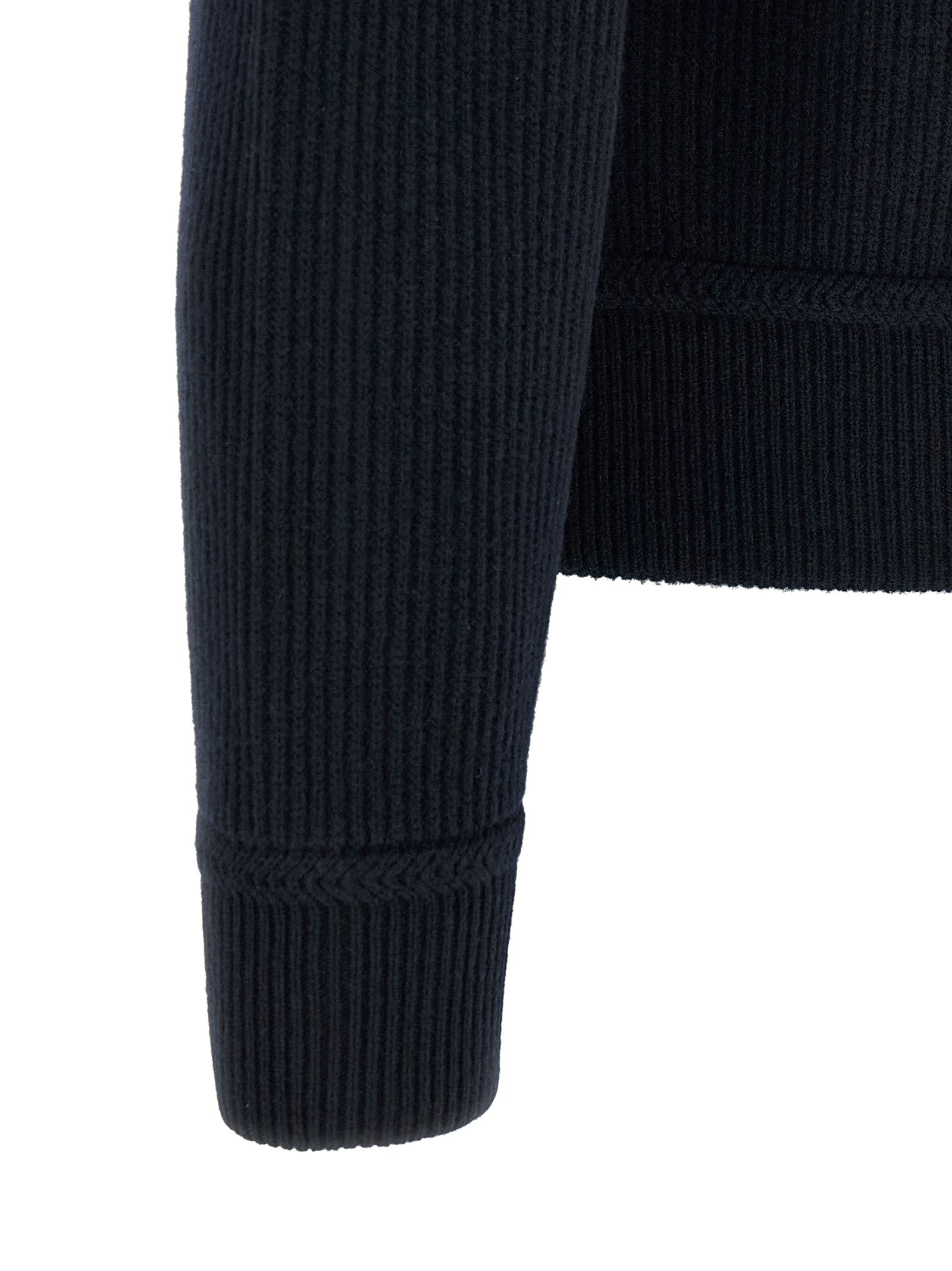 Tom Ford Blue Virgin Wool Full-Length Jacket