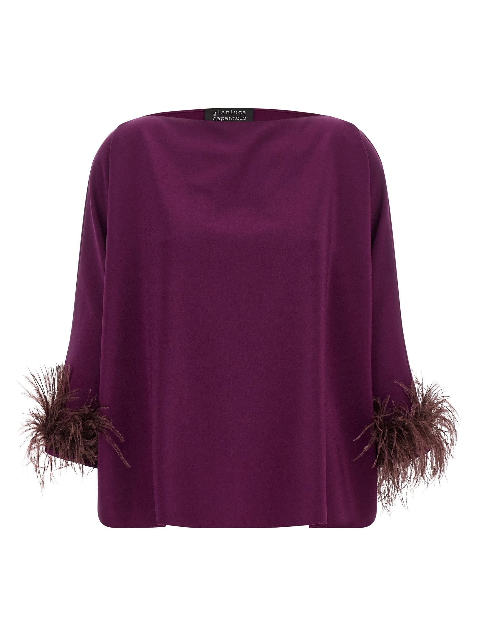 Gianluca Capannolo Purple Viscose Blouse