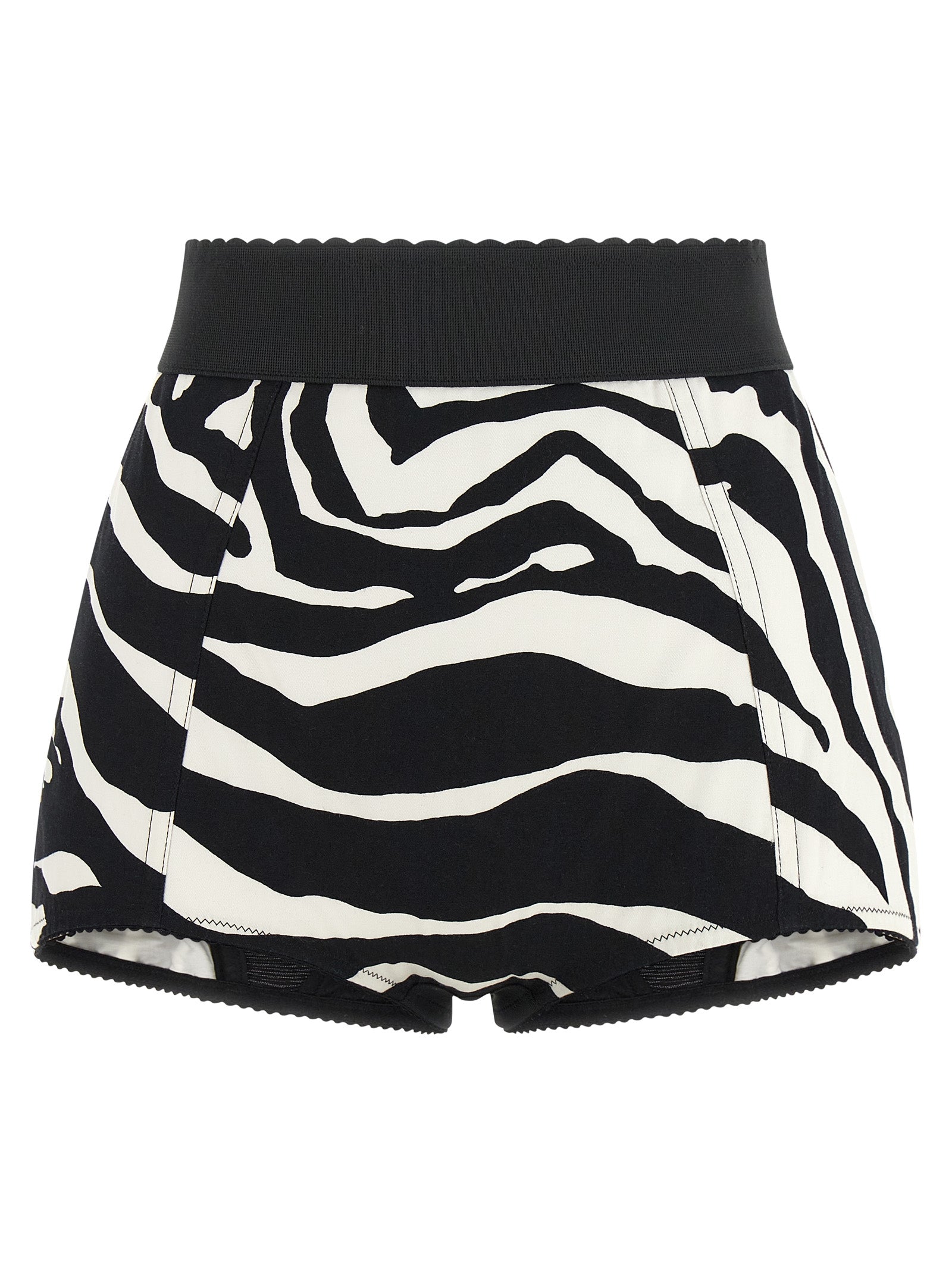 Dolce & Gabbana Bicolor Cotton Bermuda Shorts