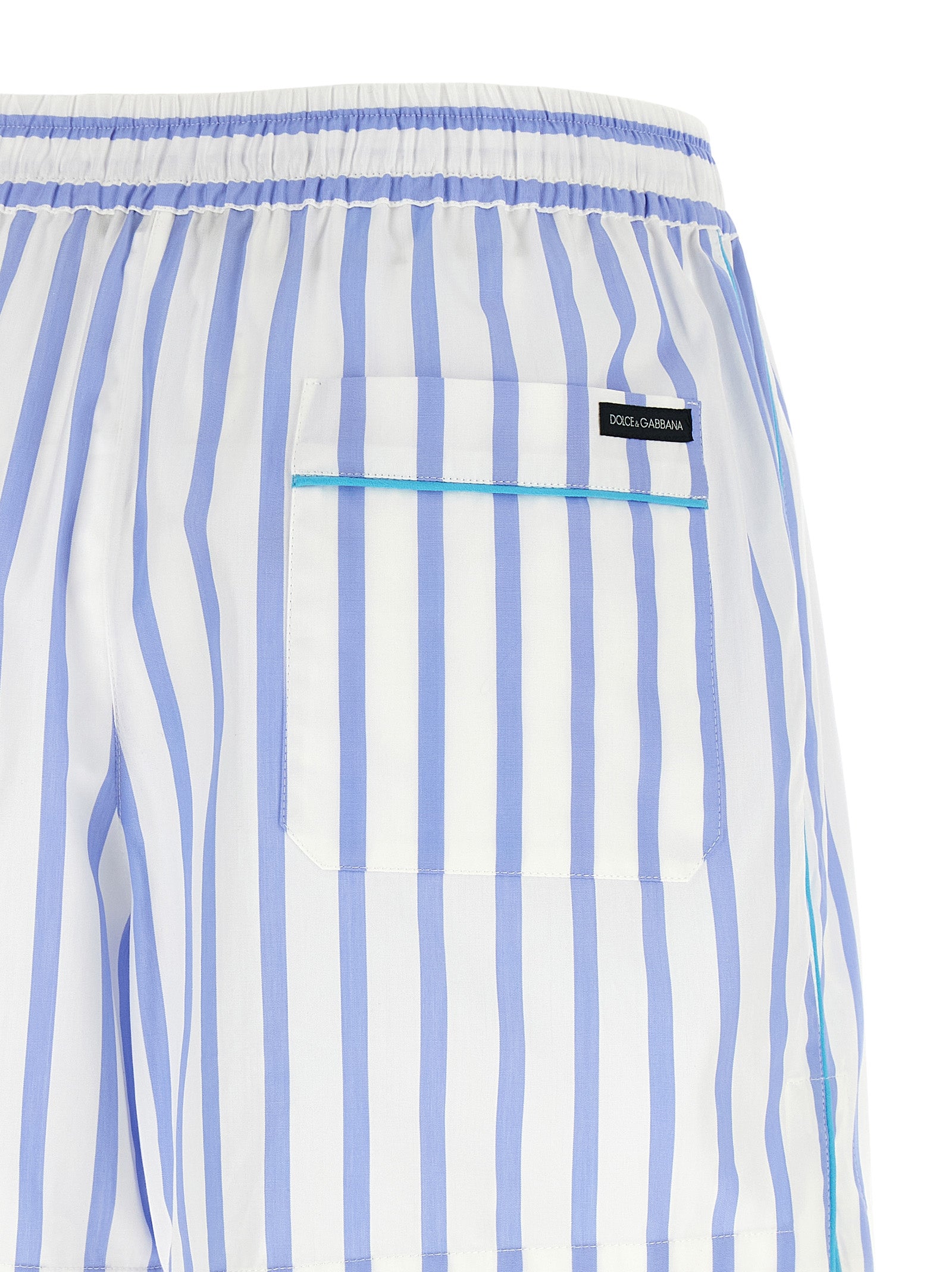 Dolce & Gabbana Blue Cotton Bermuda Shorts