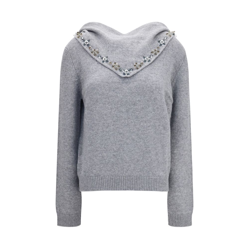 Prada Gray Cashmere Sweatshirt