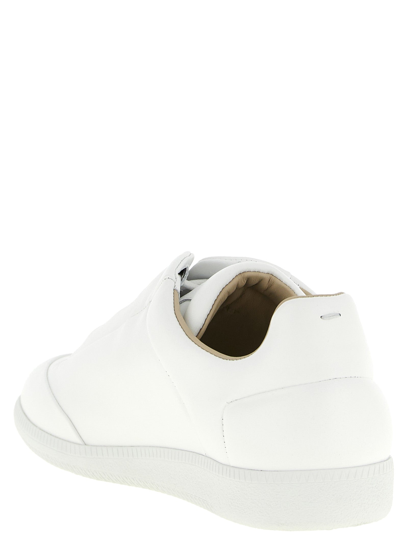 Maison Margiela White Calfskin Low Top Sneakers