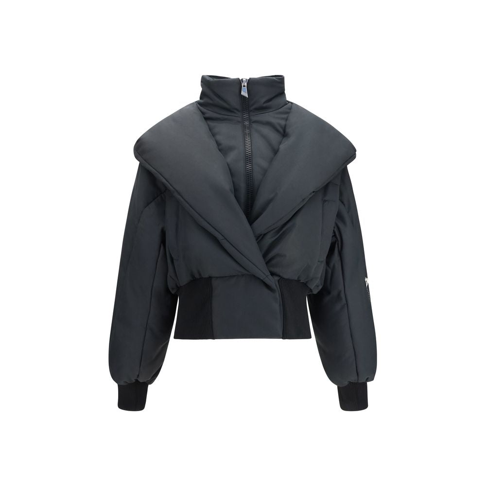 The Attico Black Cotton Shell Jacket