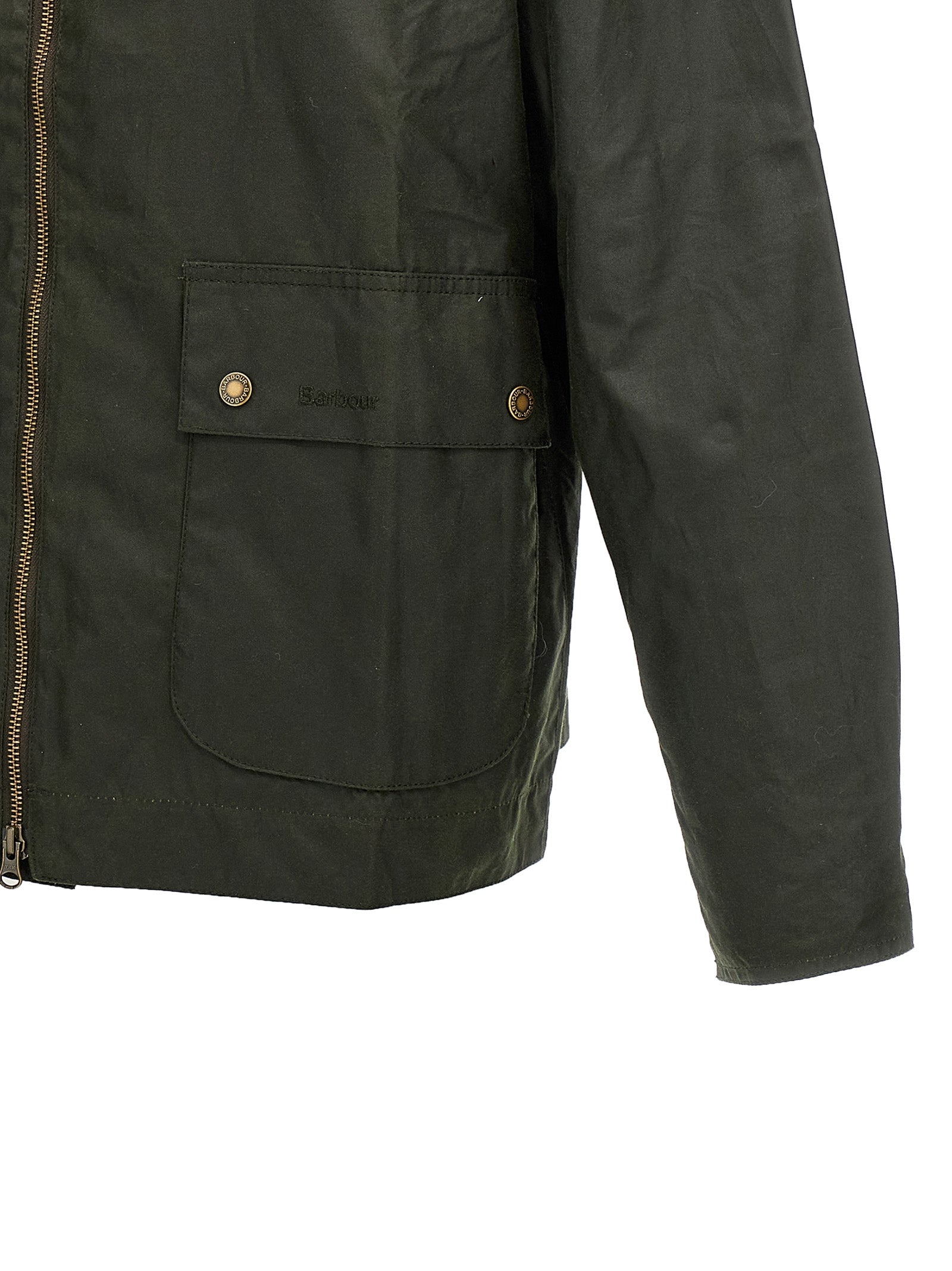Barbour Bicolor Cotton Full-Length Jacket