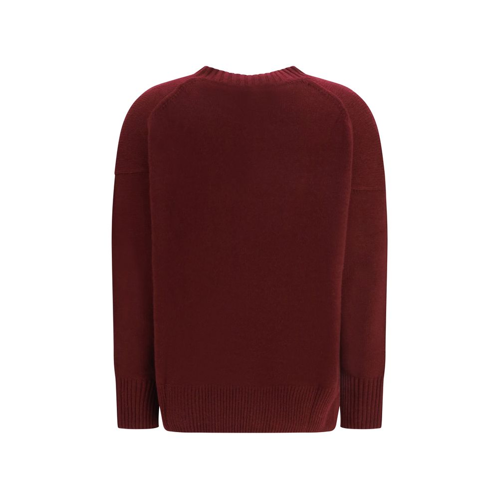 Allude Bordeaux Cashmere Sweatshirt