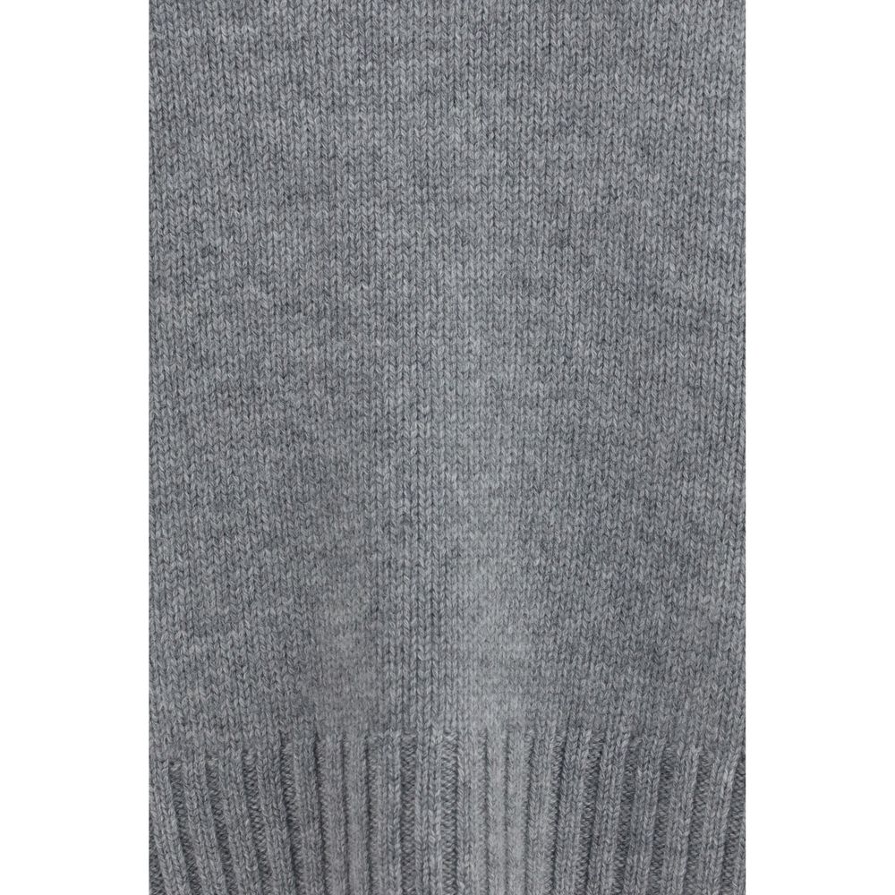 Allude Gray Cashmere Turtleneck