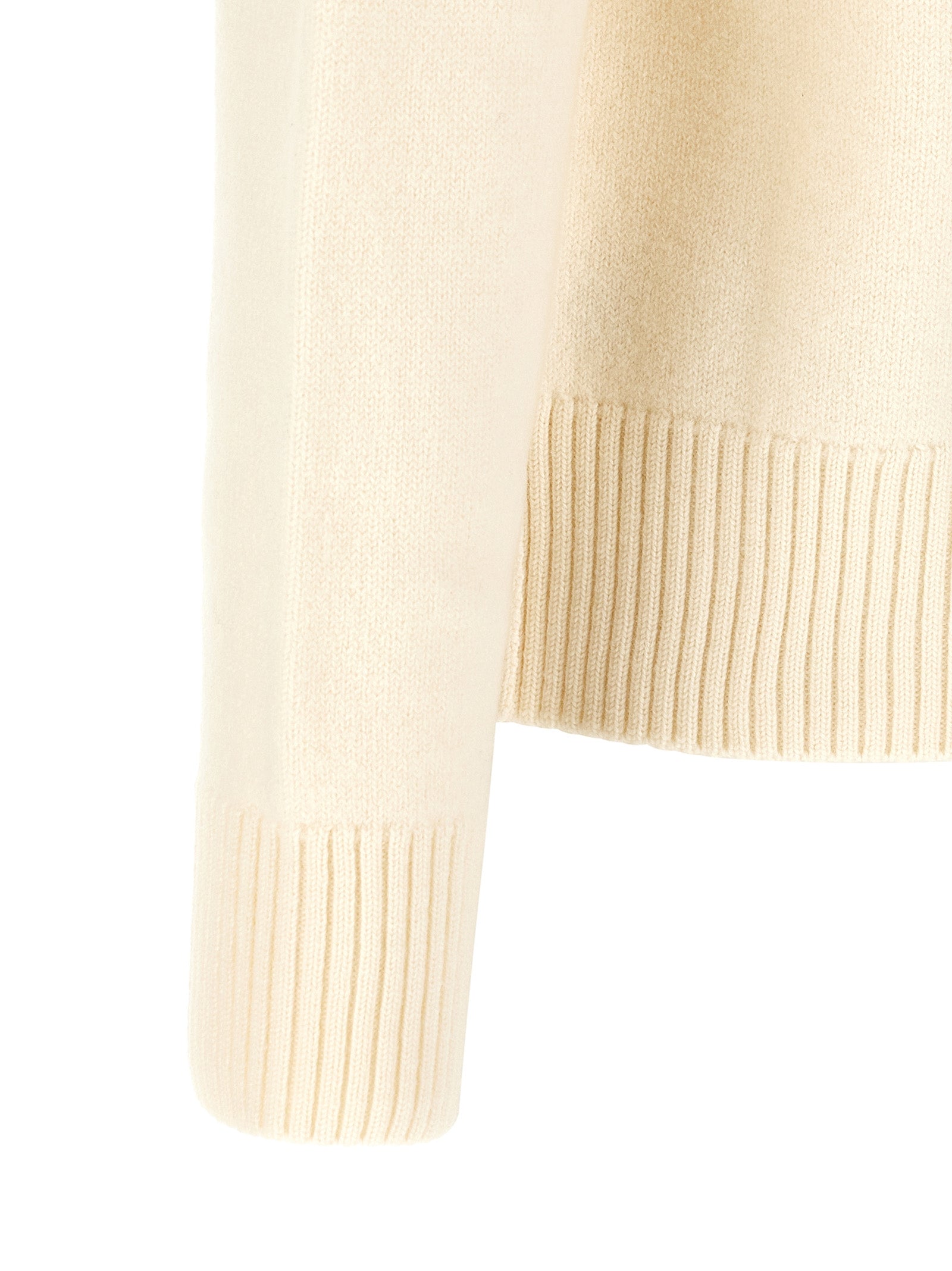 Ami Paris Bicolor Wool Polo Shirt