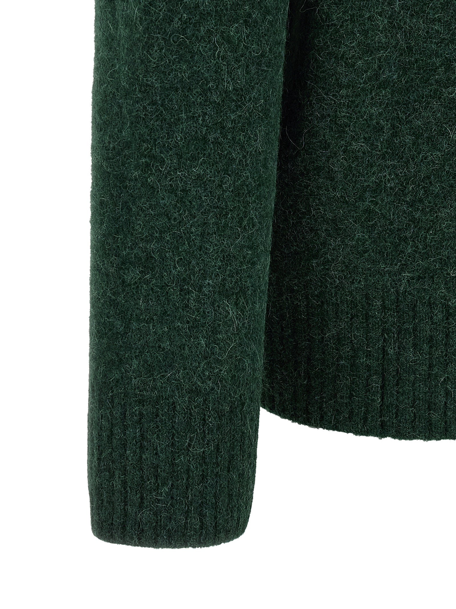 Ami Paris Bicolor Alpaca Leather Polo Shirt