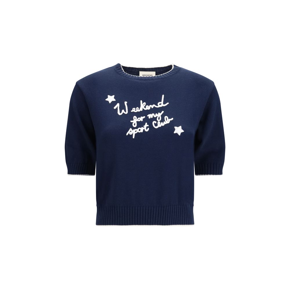 Max Mara Blue Cotton Sweatshirt