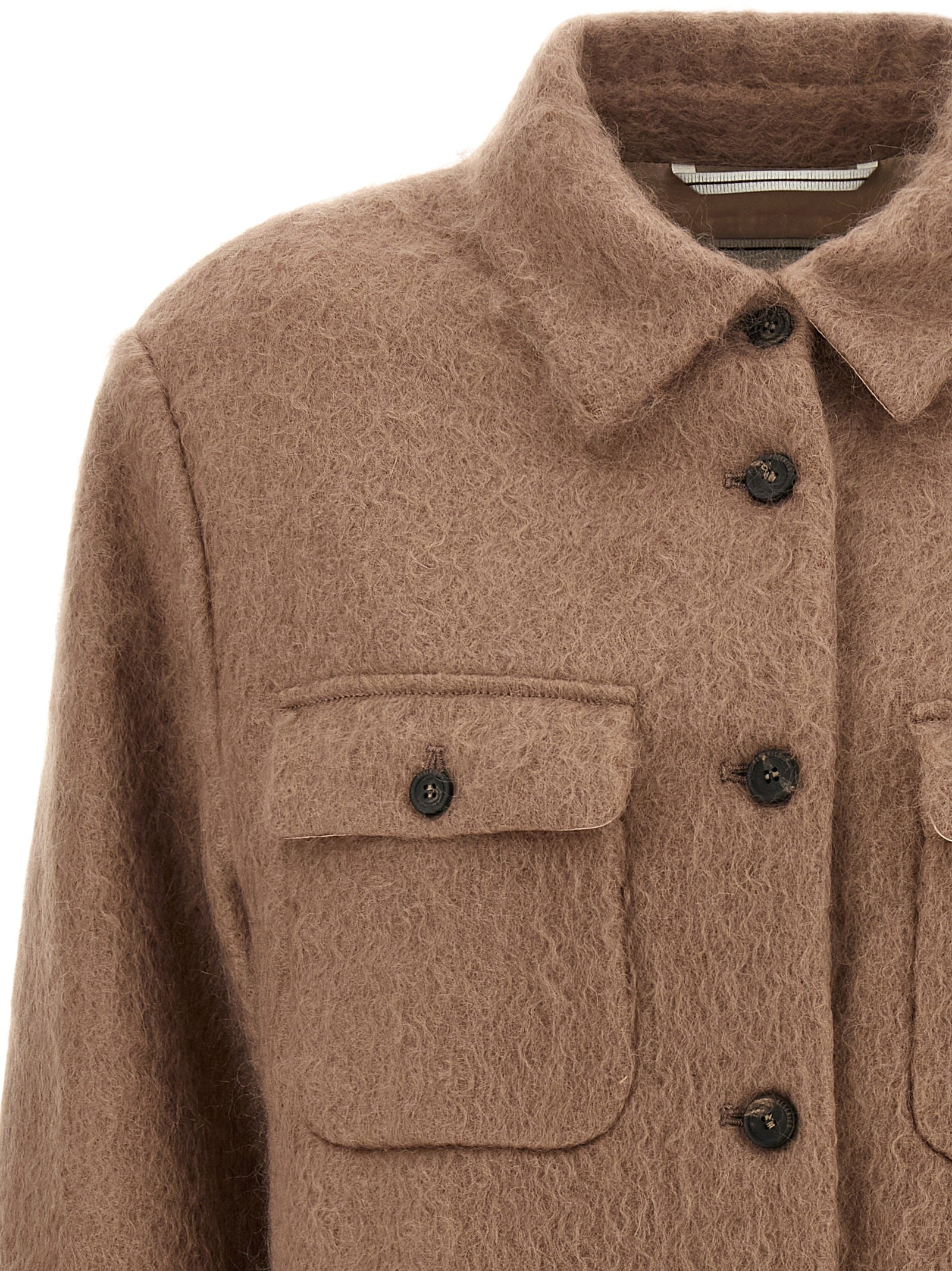 Peserico Beige Virgin Wool Jacket