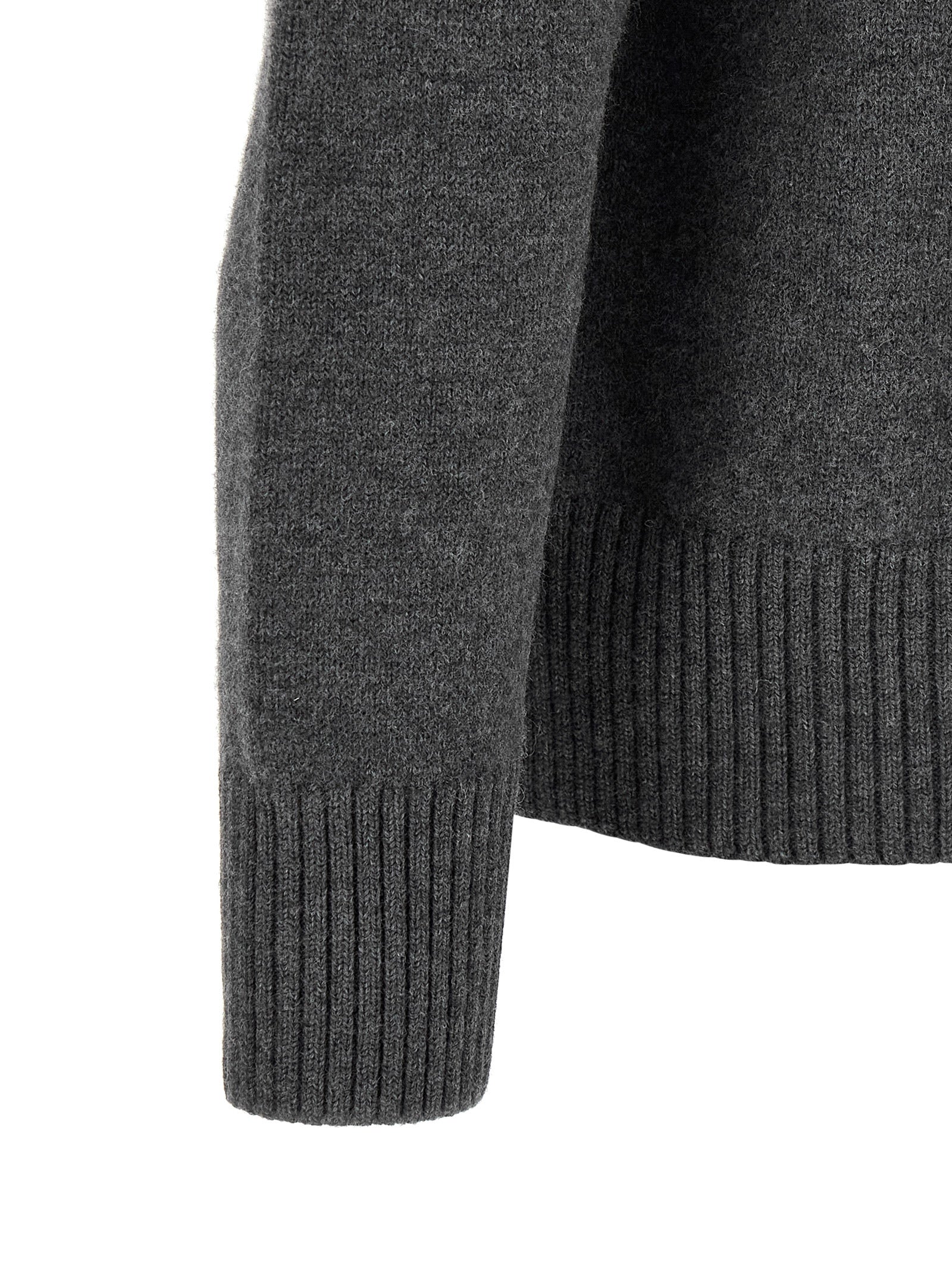 Ami Paris Gray Wool Cardigan