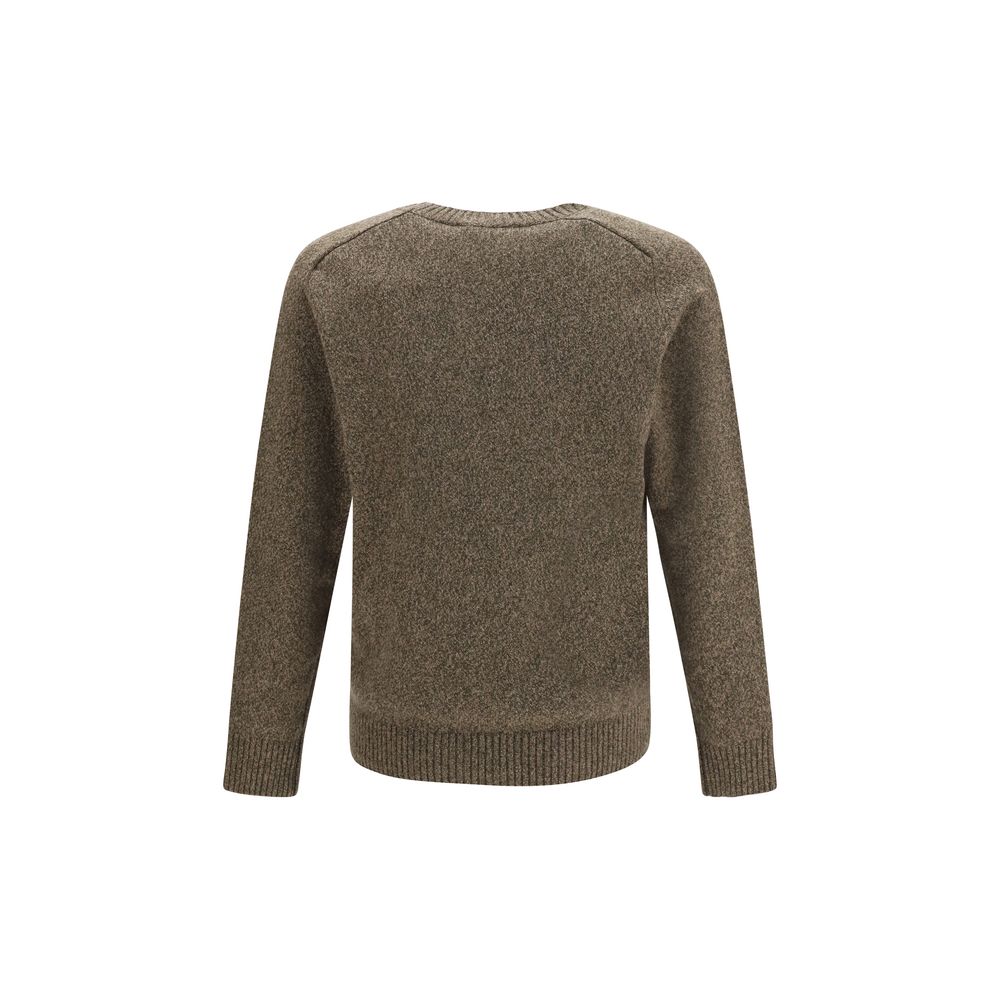 Brooksfield Brown Wool Oves Aries Sweatshirt