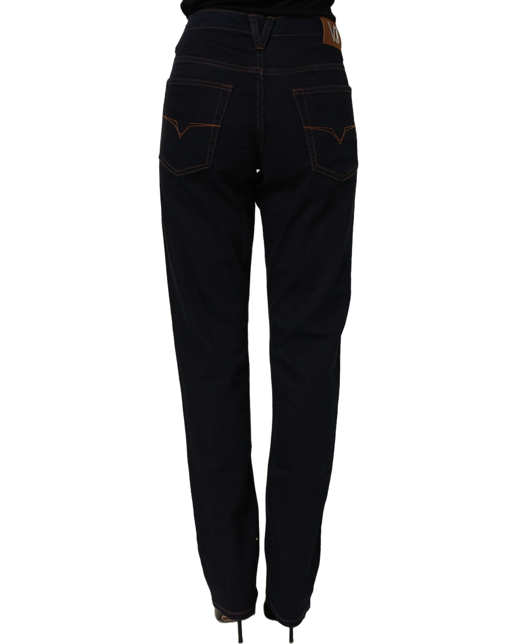 Versace Jeans Couture Blue High Waist Skinny Denim Trouser Jeans