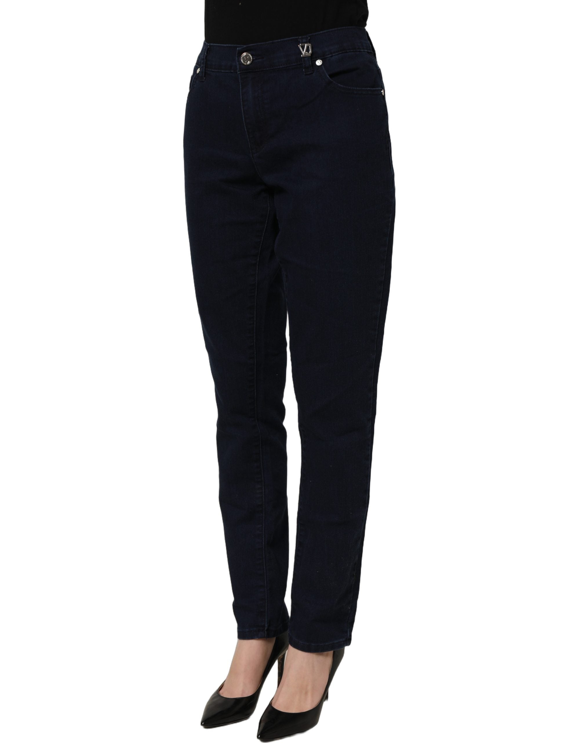 Versace Jeans Couture Blue High Waist Skinny Denim Trouser Jeans