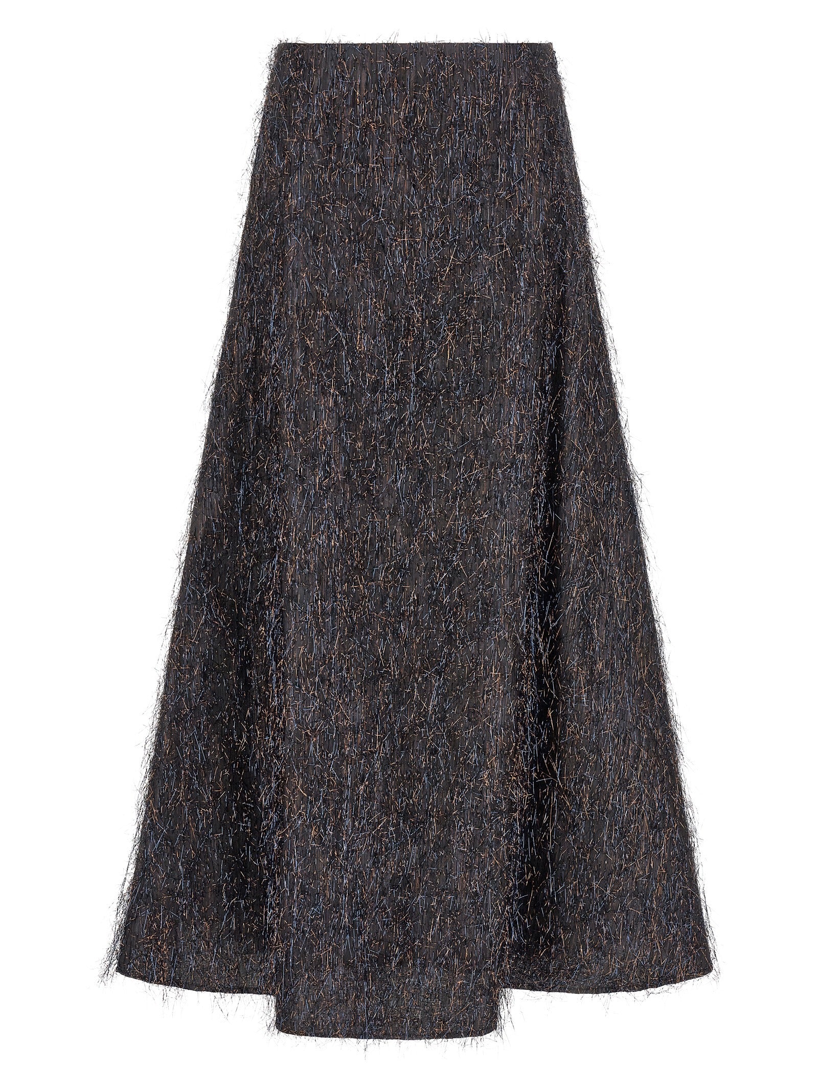 Peserico Blue Viscose Midi Skirt