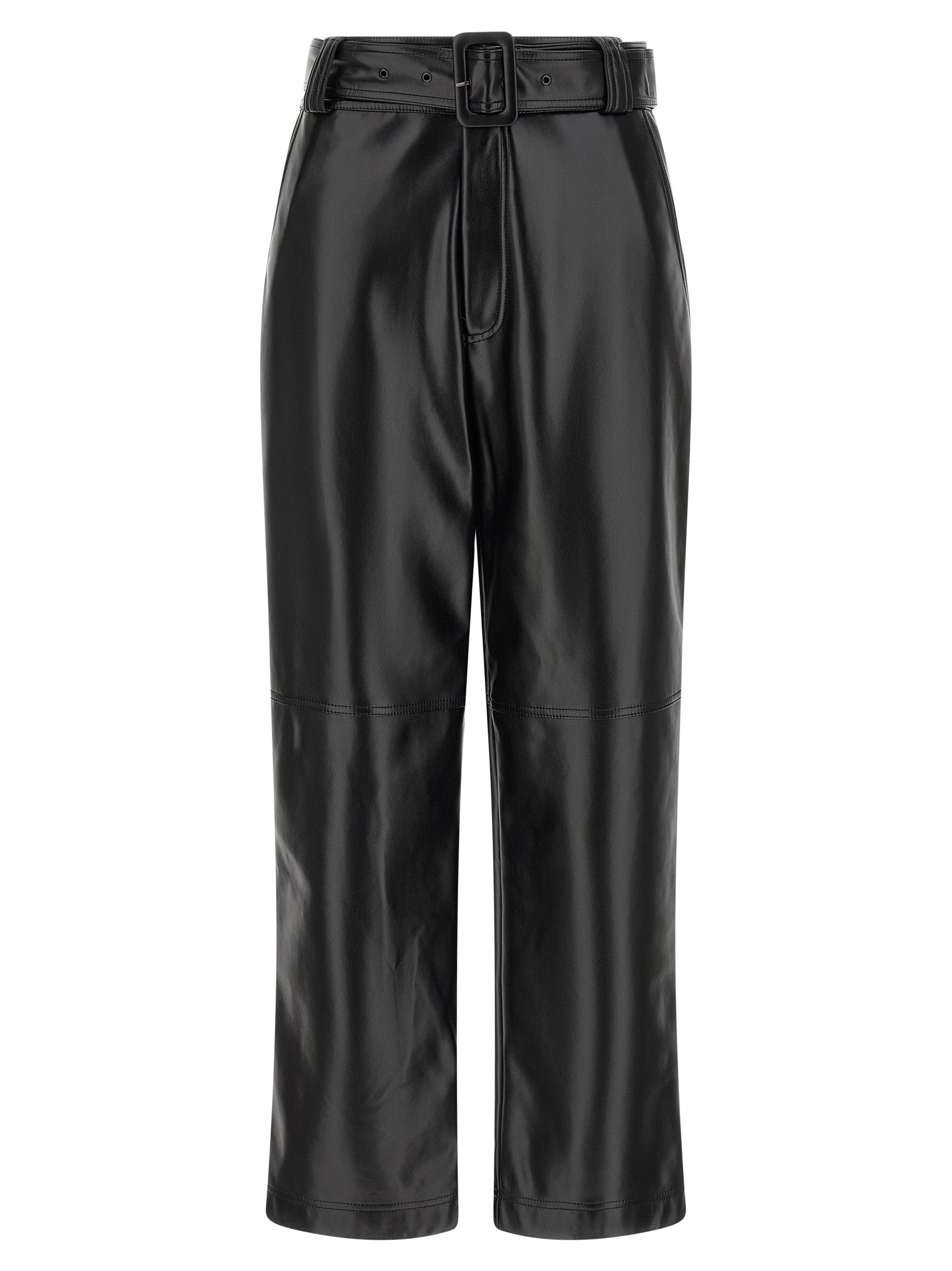 Twinset Black Polyester Cropped Pants