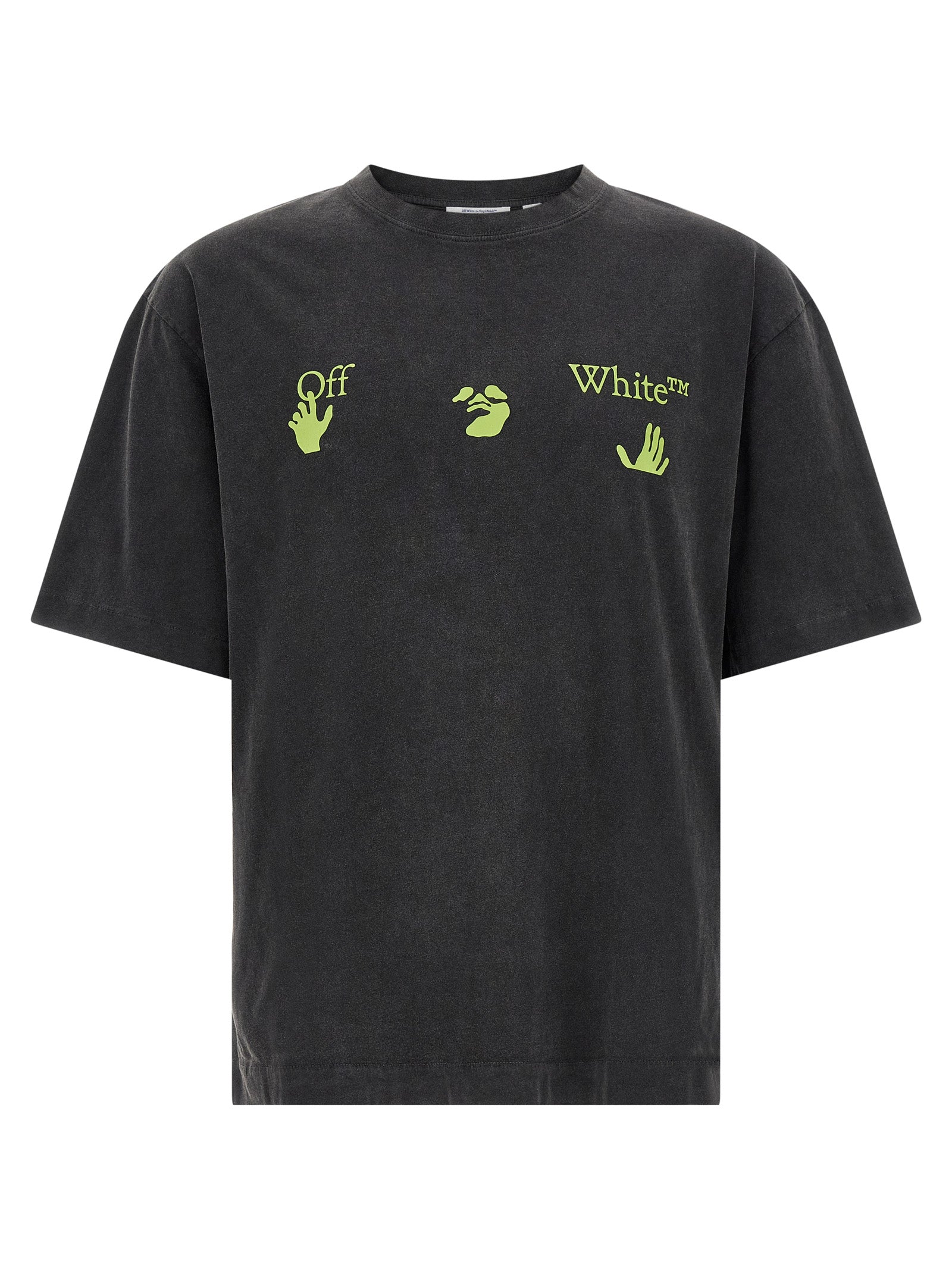 Off-White Black Cotton T-Shirt