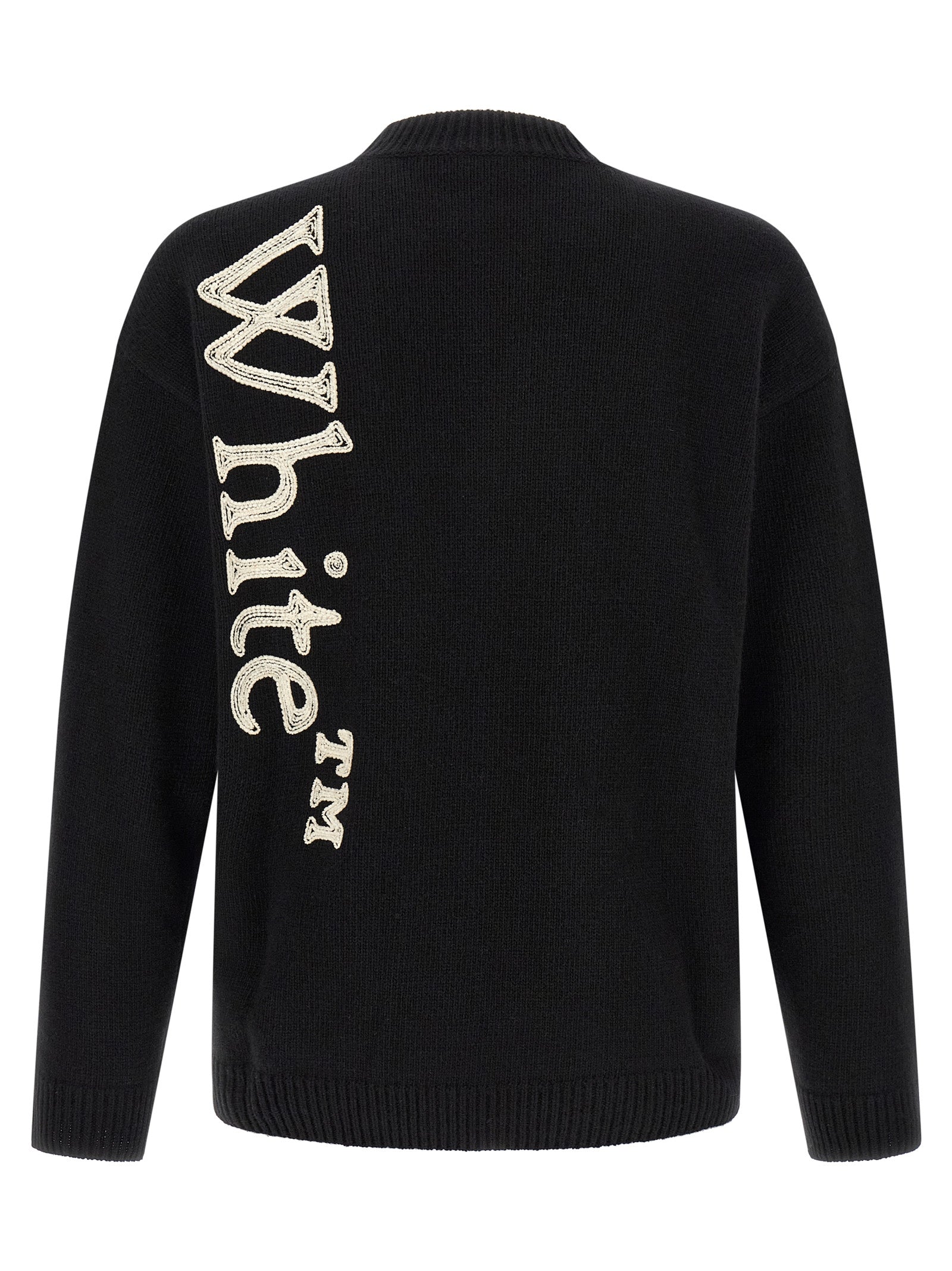 Off-White Bicolor Wool Cardigan