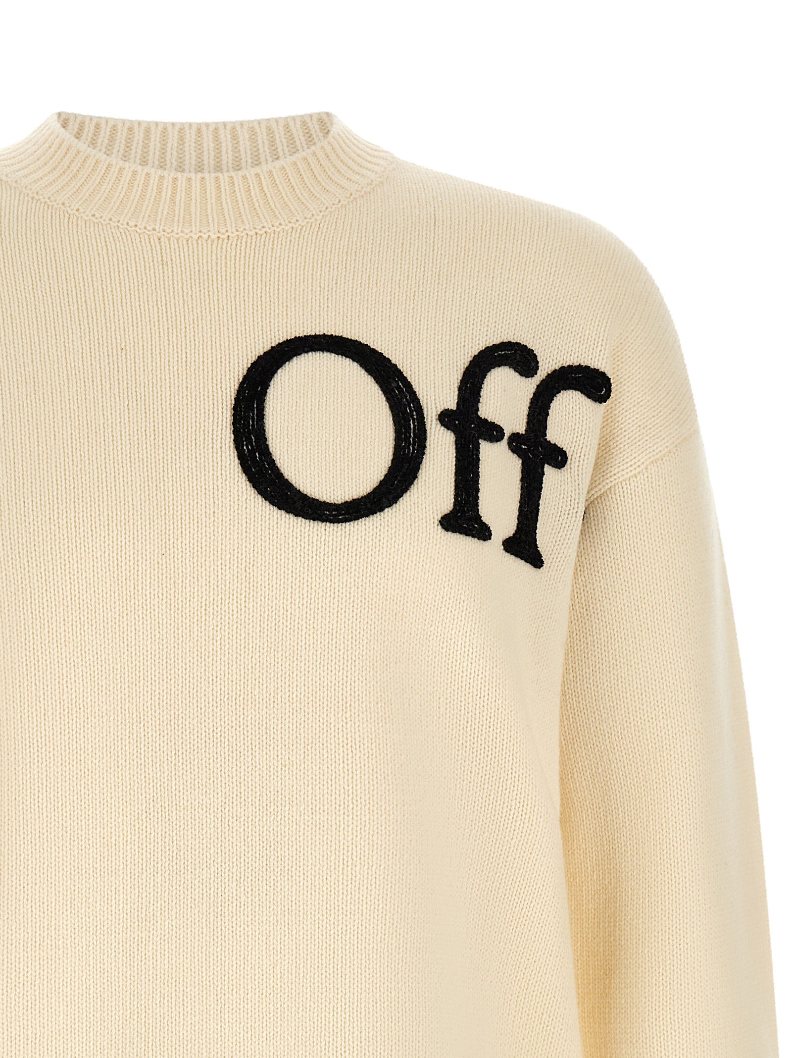 Off-White White Wool Cardigan