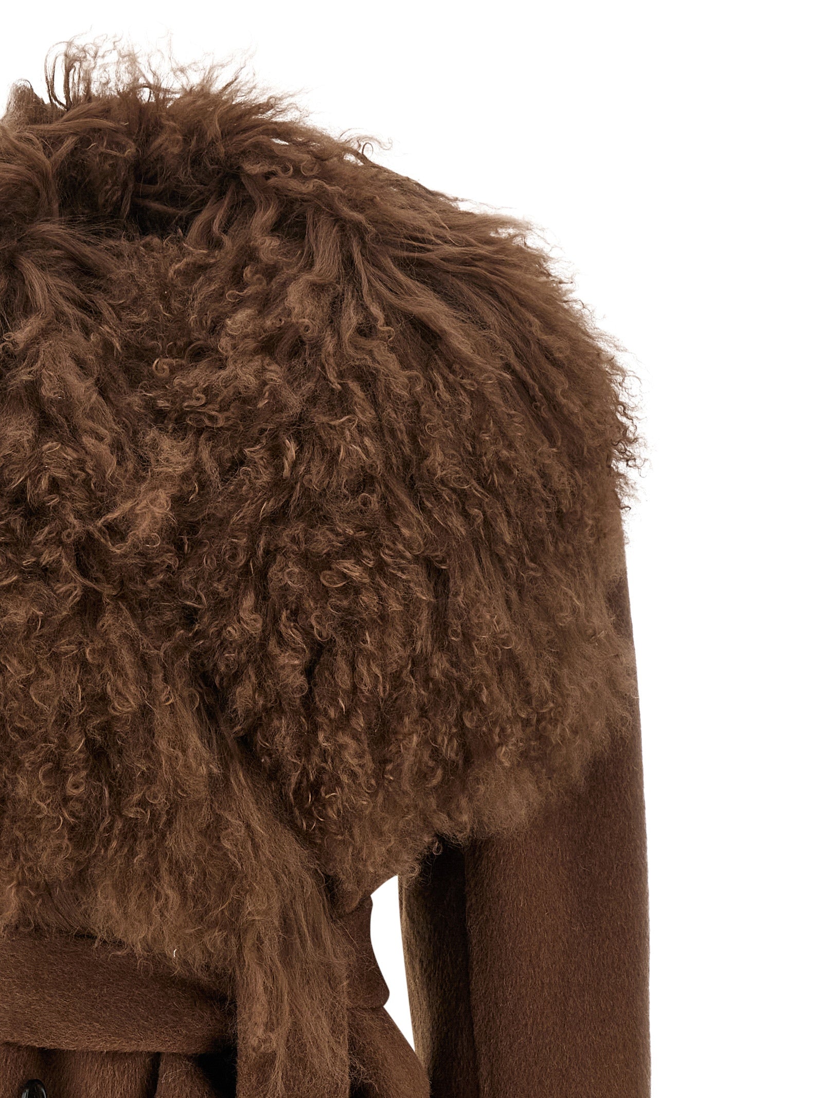 Giuseppe Di Morabito Brown Wool Coat
