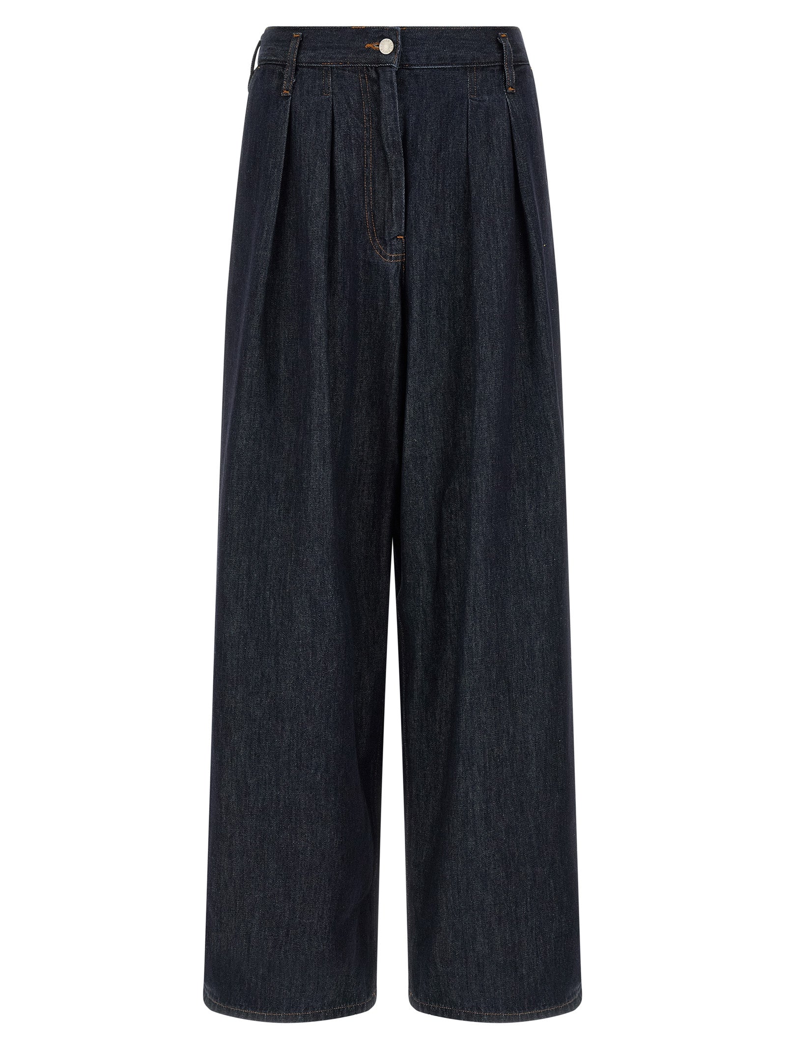 Dries Van Noten Blue Cotton Relaxed Fit Jeans