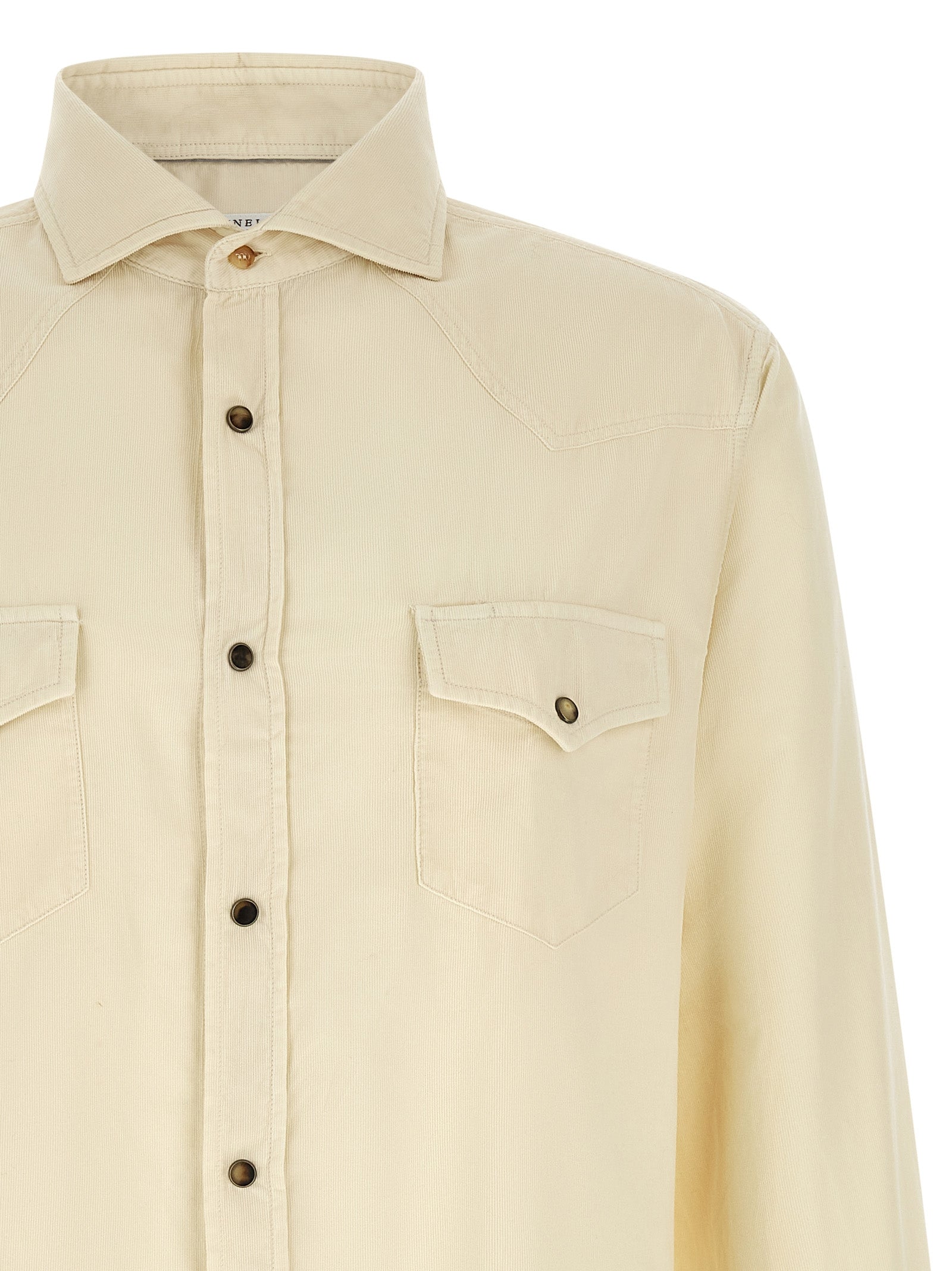 Brunello Cucinelli White Cotton Blouse