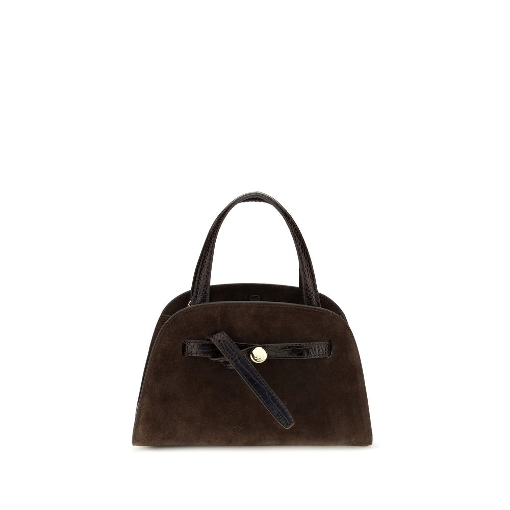 Tory Burch Brown Suede Leather Handbag
