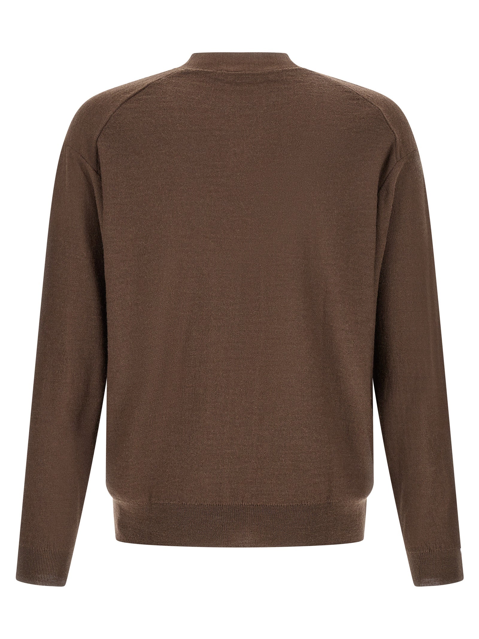 Lemaire Brown Wool Cardigan