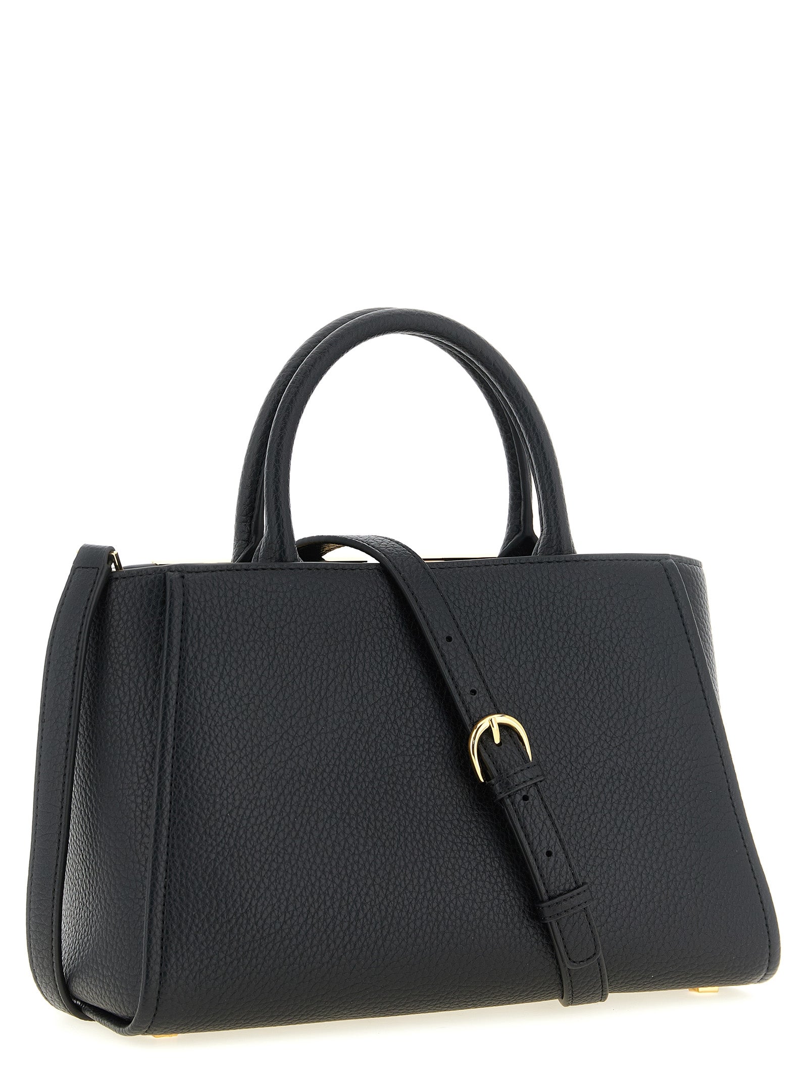 Elisabetta Franchi Black Polyester Tote Bag
