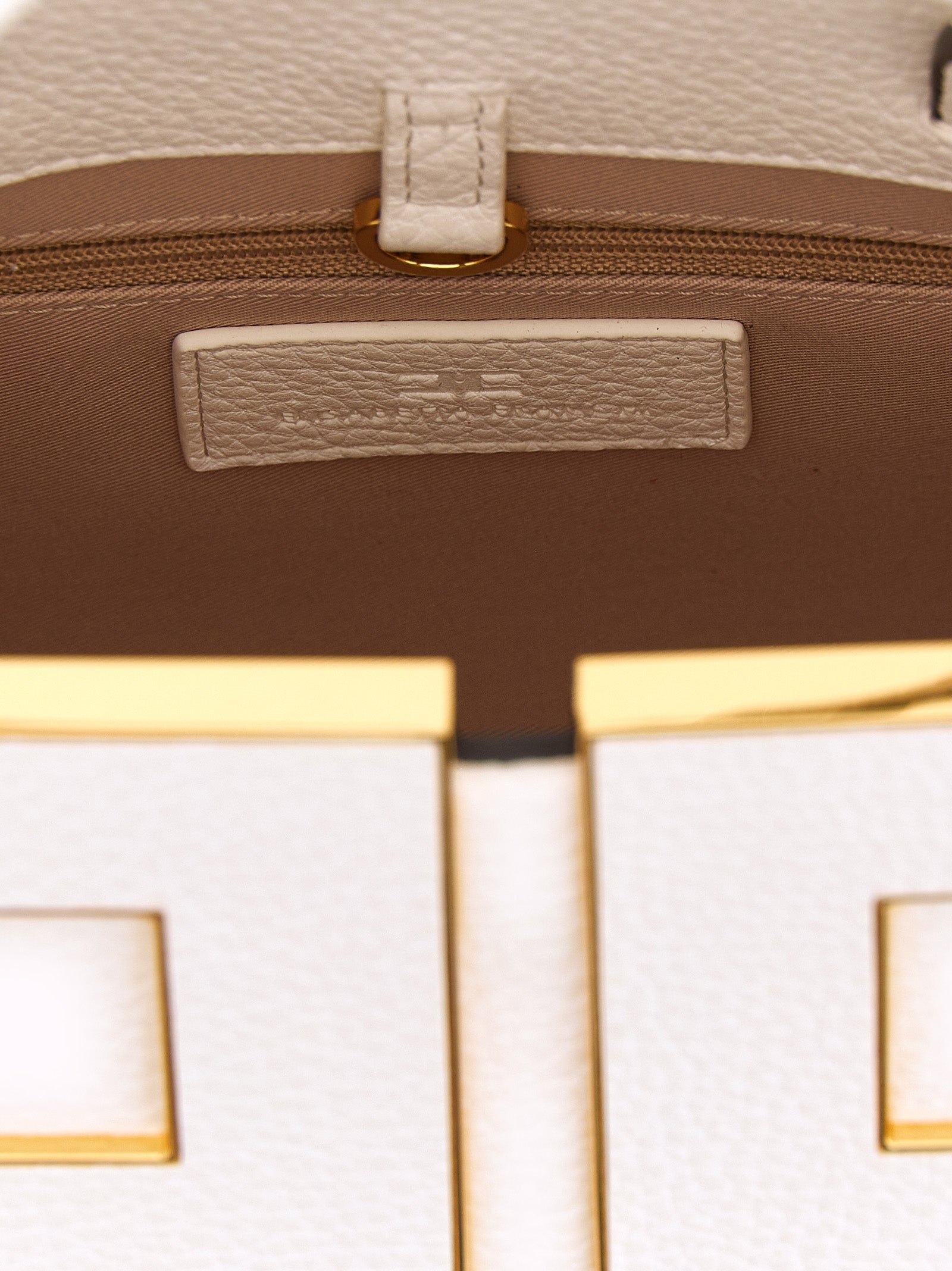 Elisabetta Franchi White Polyester Tote Bag