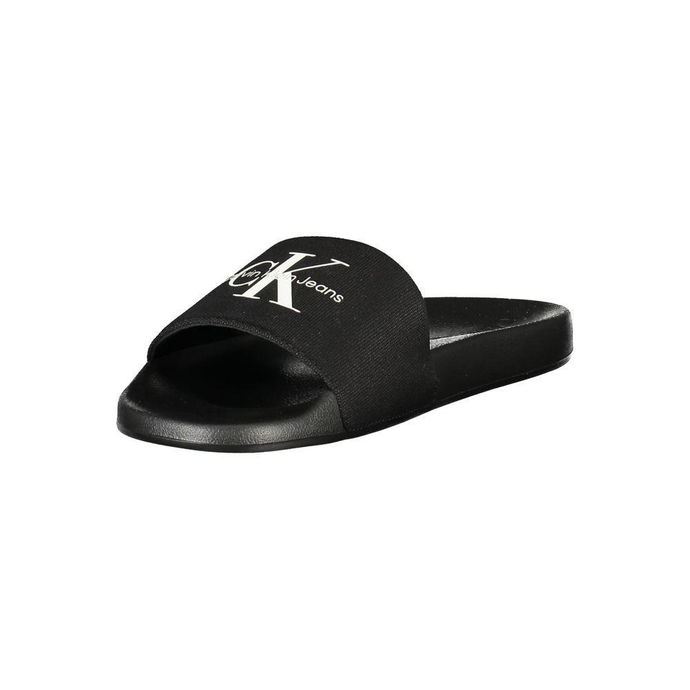 Calvin Klein Black Polyester Men's Slipper