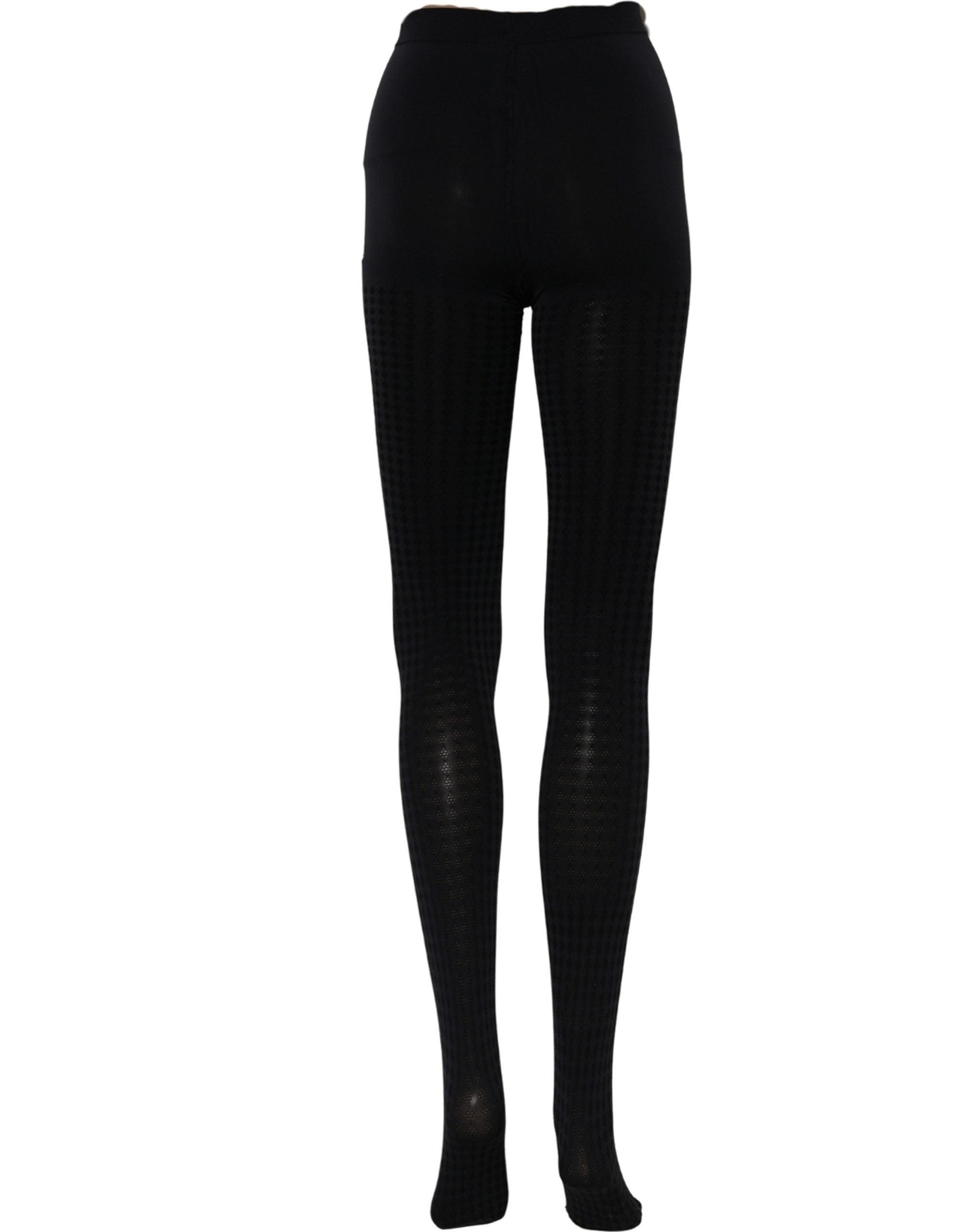Dolce & Gabbana Black Nylon Tights Stocking Pantyhose Socks