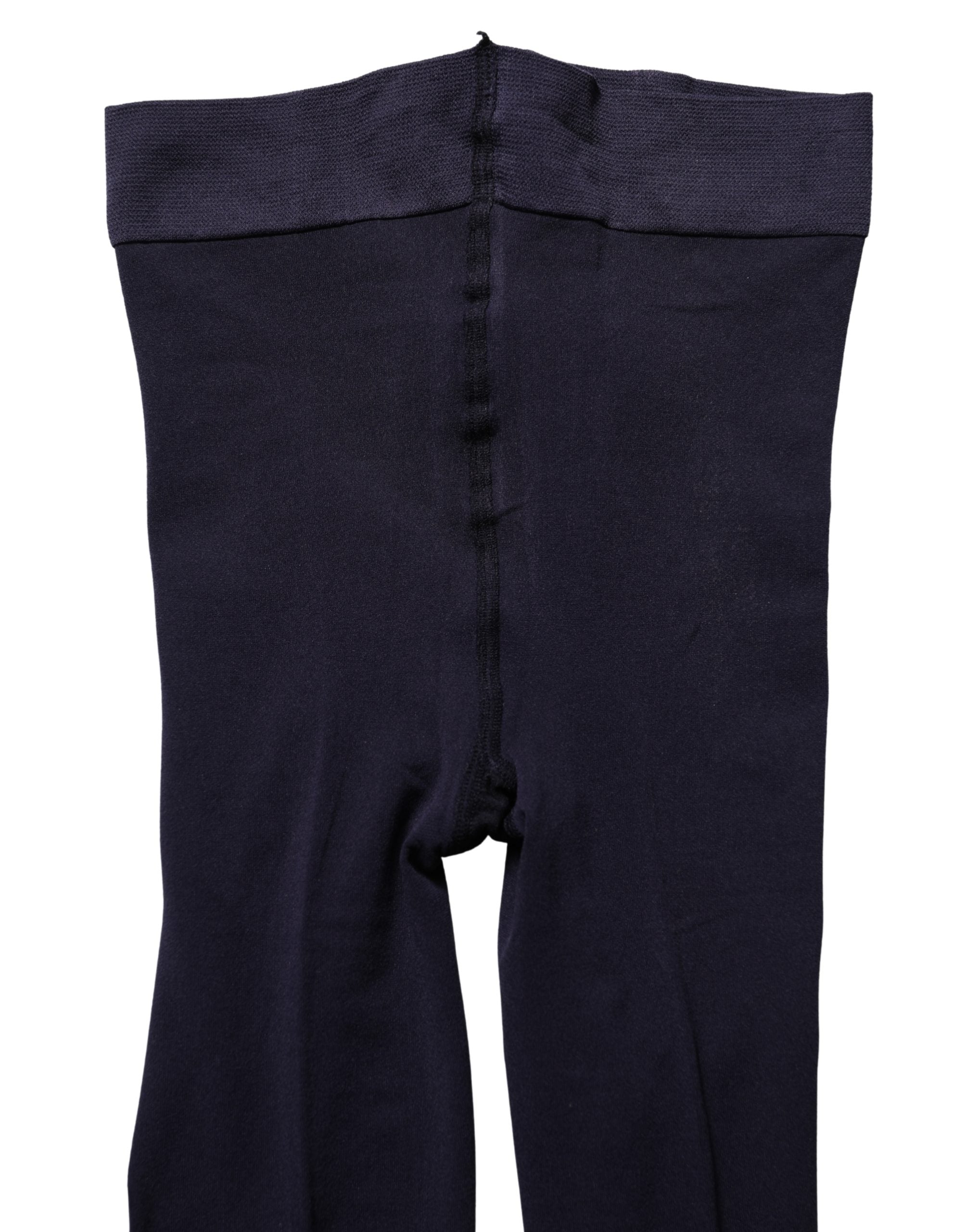 Dolce & Gabbana Dark Blue Nylon Sheer Tights Stockings Socks