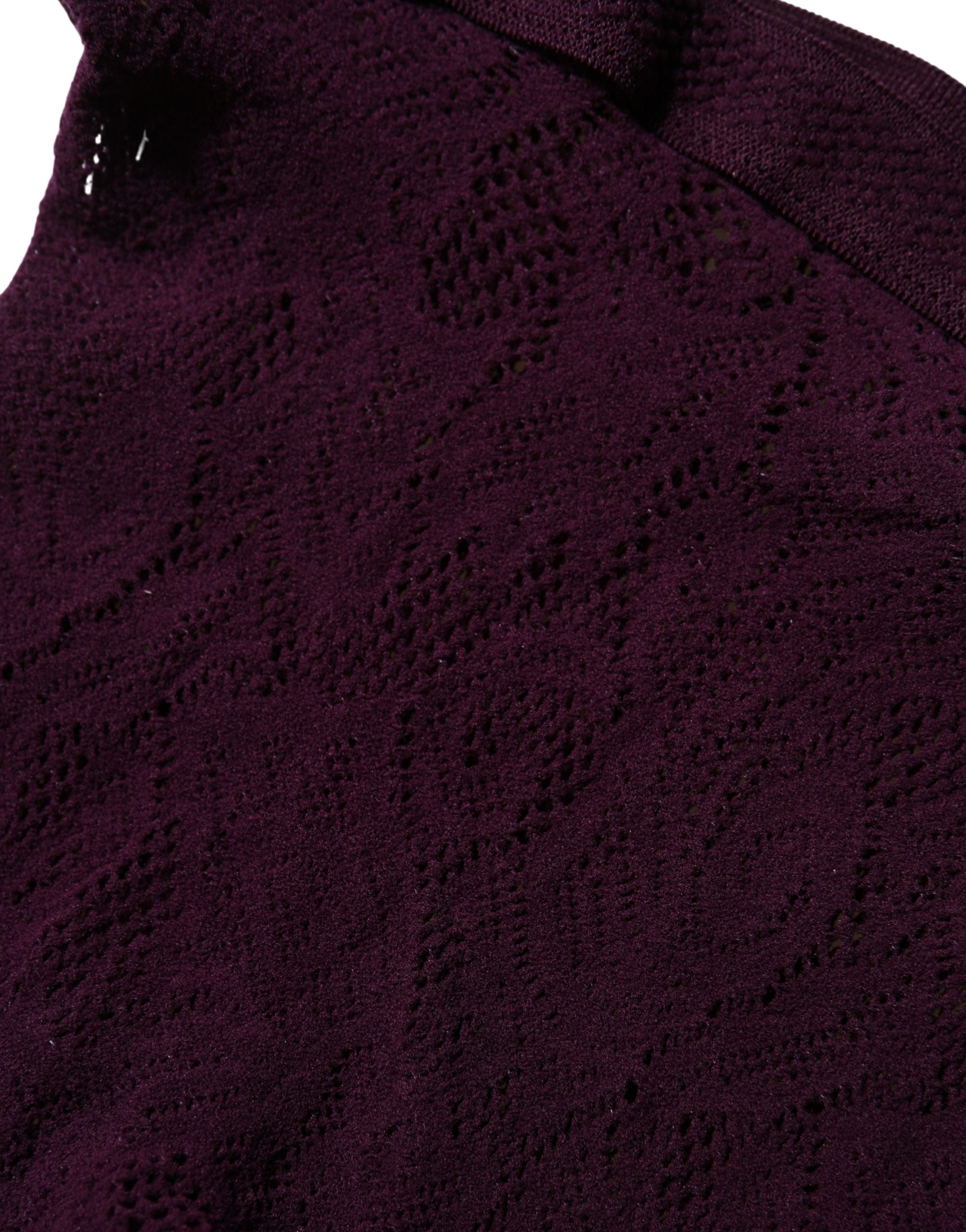 Dries Van Noten Violet Floral Fishnet Tights Stockings Pantyhose Socks