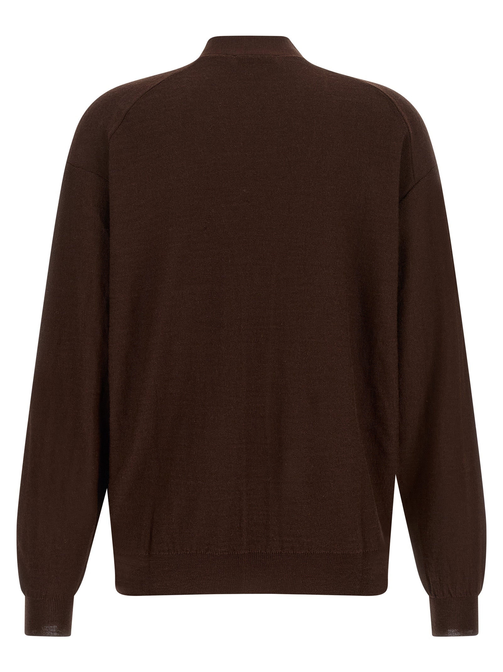 Lemaire Bordeaux Wool Cardigan